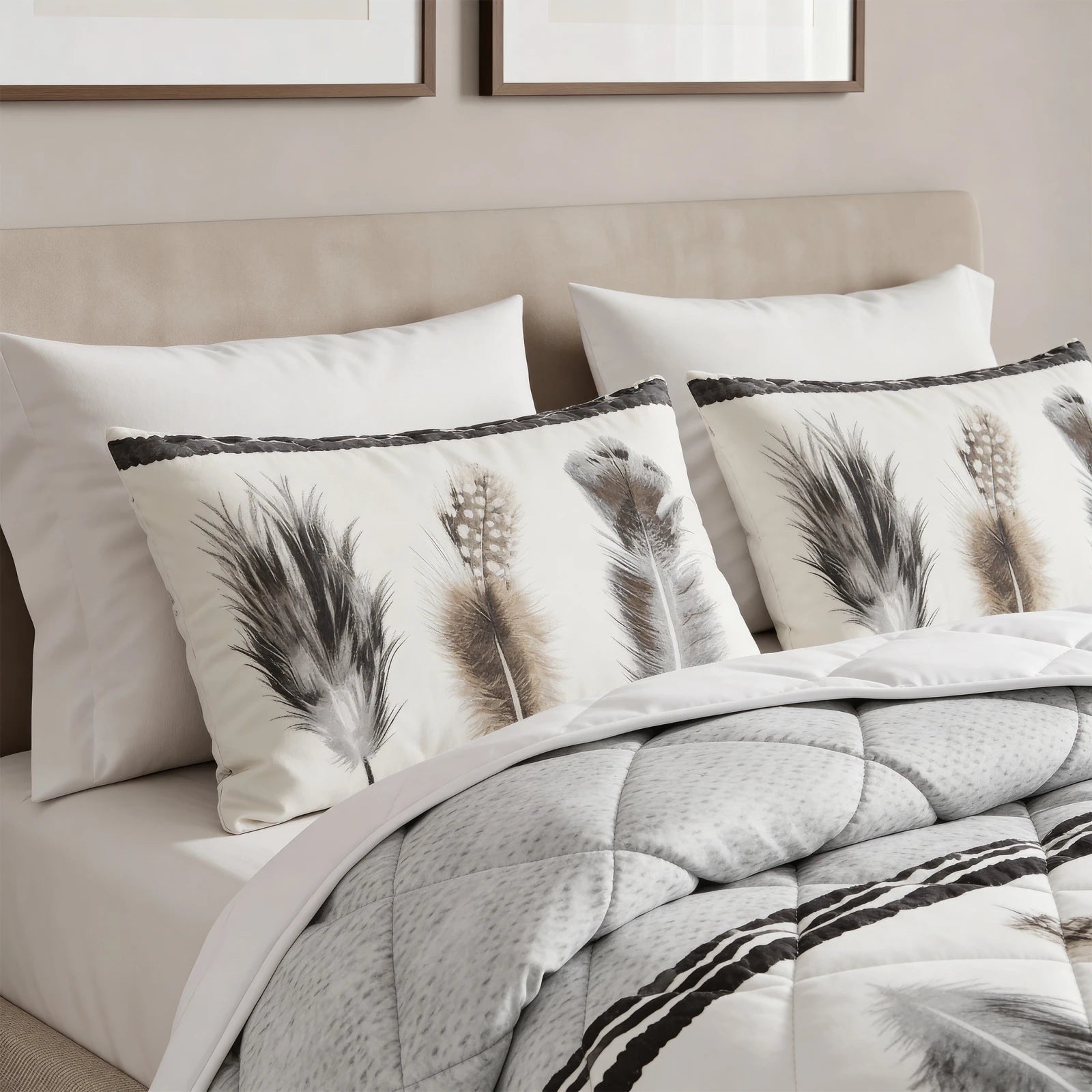 NordDream Feathers peitto 200x200 pussilakanaton valkoinen