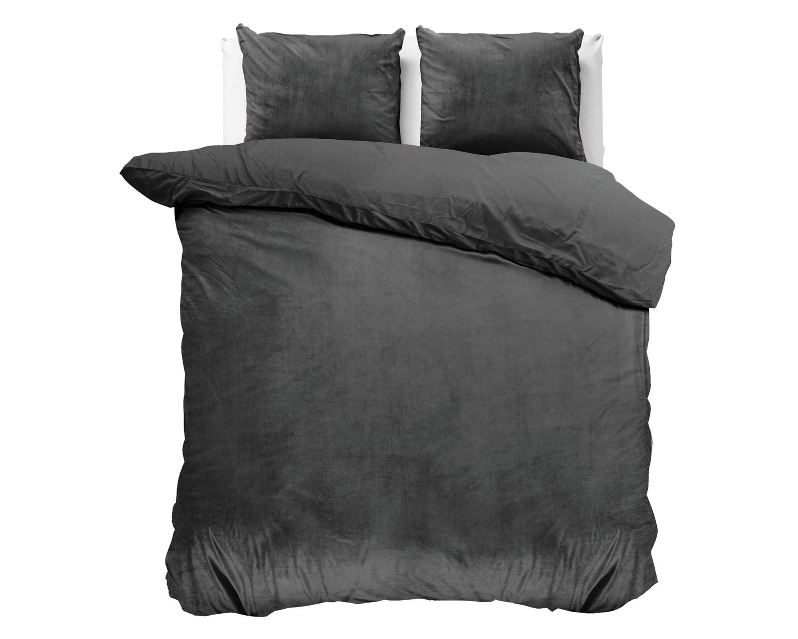 NordDream Velvet Uni Antraciet pussilakana 240x220 sametti