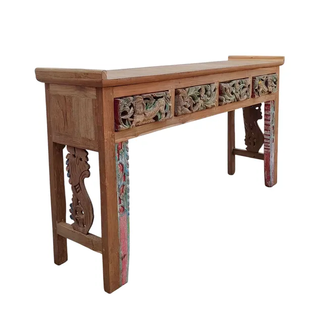 Sasus Vintage konsolipöytä 174x45x90 cm kaiverrettu
