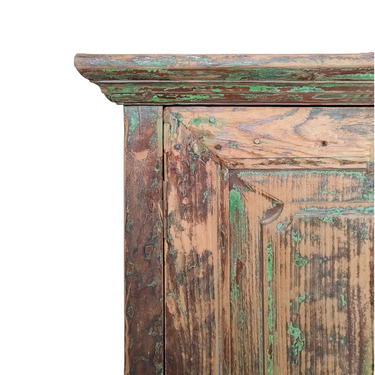 Sasus Vintage kaappi tiikki 95x47x117 cm ruskea-vihreä