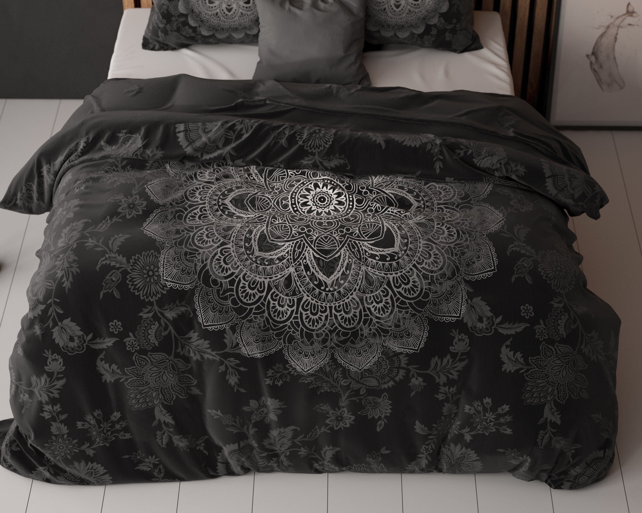 NordDream Essentials Katinka pussilakana 200x200/220 antrasiitti