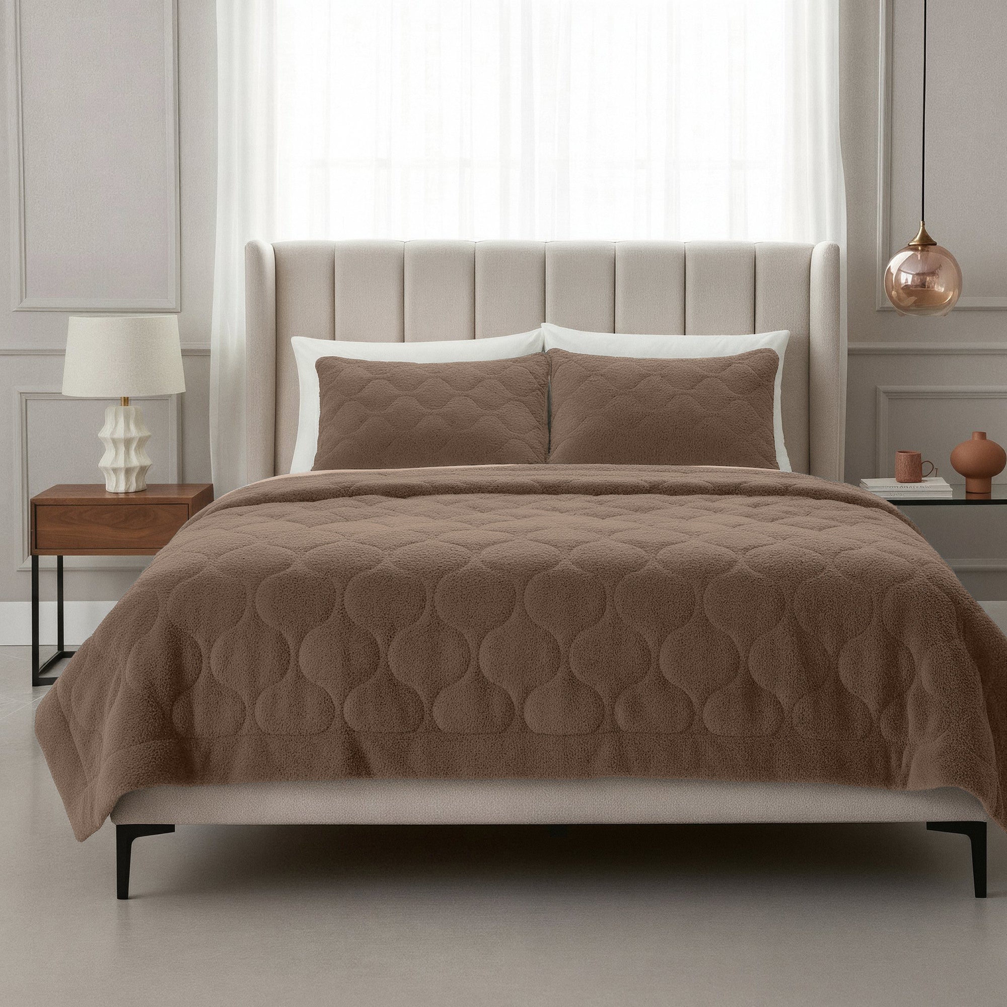 NordDream Lazy Teddy peitto ilman päällistä taupe 200x200