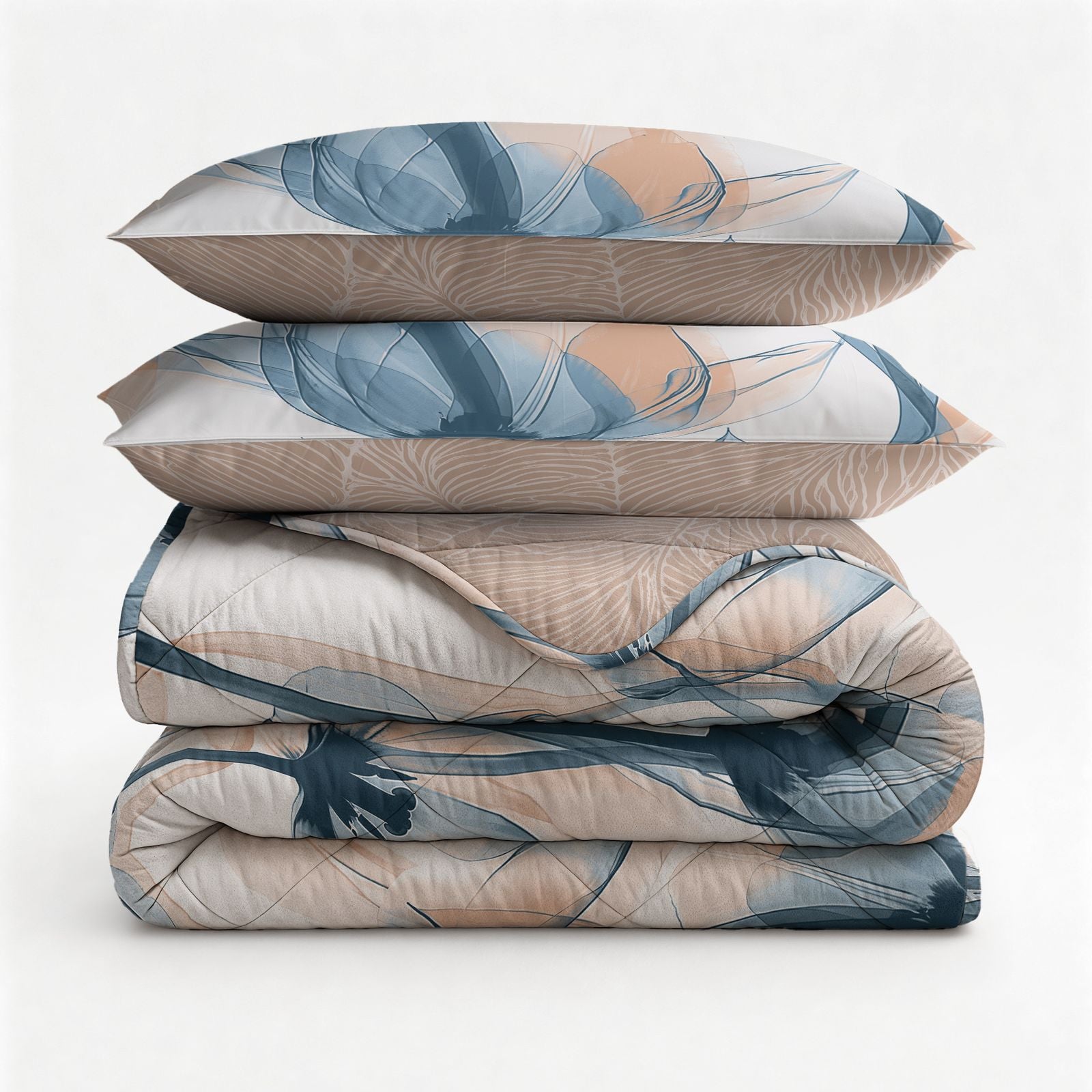 NordDream Lazy Glass Flower peitto 200x200 cm sininen