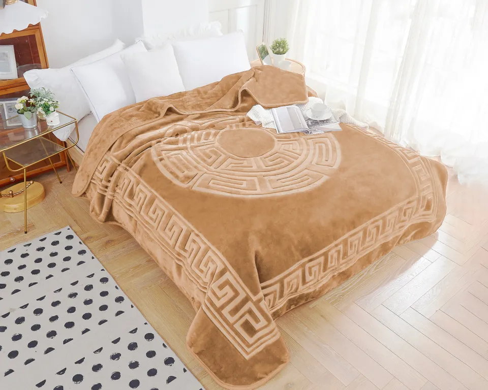 NordDream Embossed Zeta pussilakana kerma 200x240 mikrokuitu