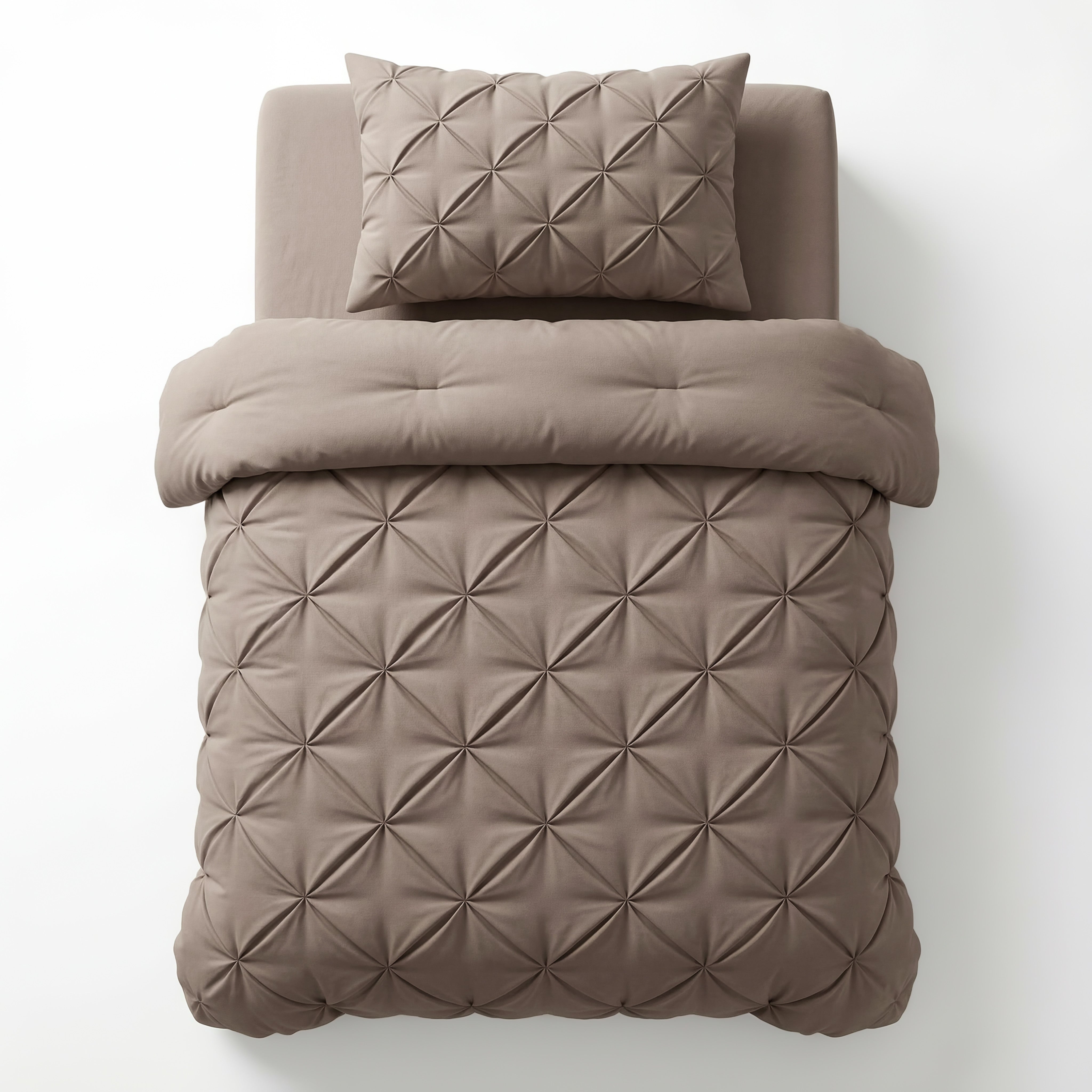 NordSleeps NordDream Lazy Pintuck peitto 140x200 taupe tikattu