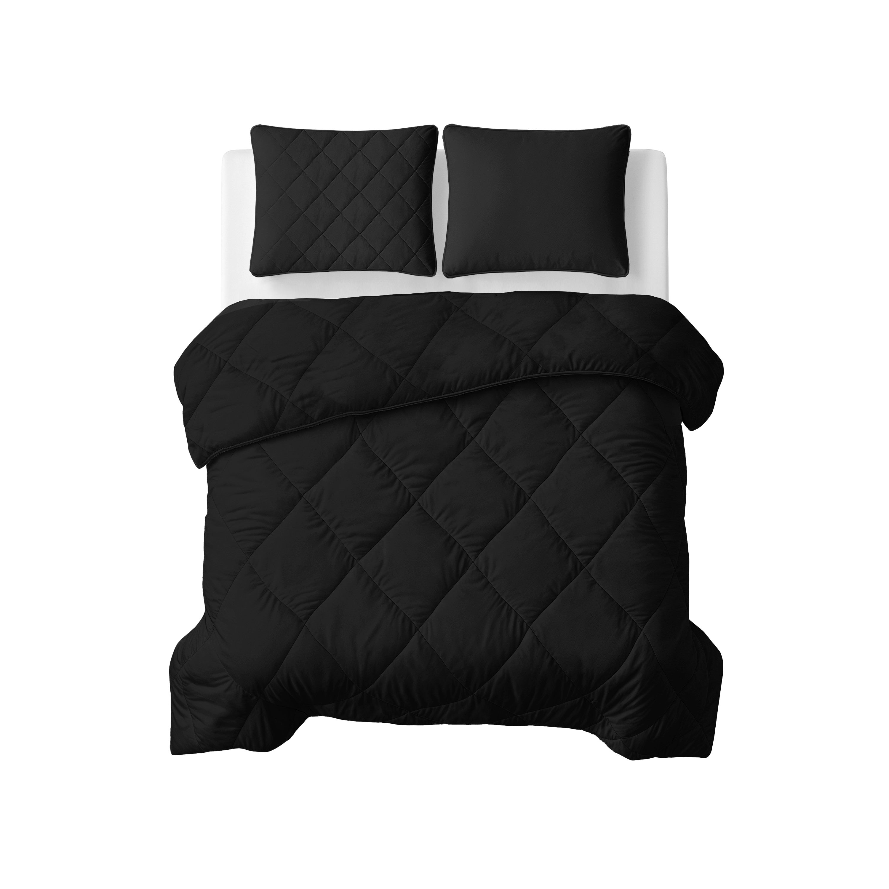 NordDream Lazy pestävä peitto musta 200x200 tyynyliinat