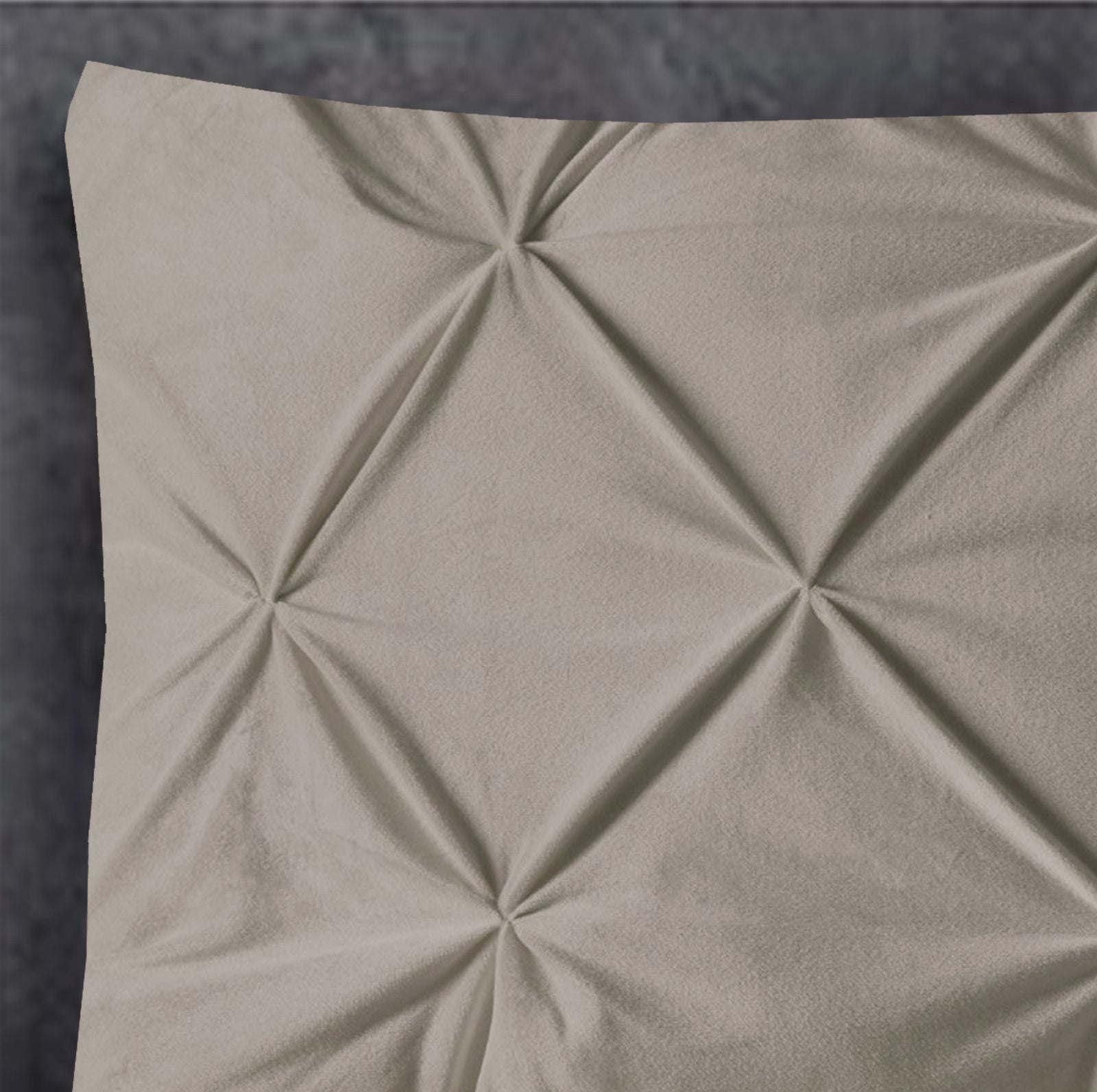 NordDream Velvet Pintuck tyynyliina 60x70 hiekka 2kpl