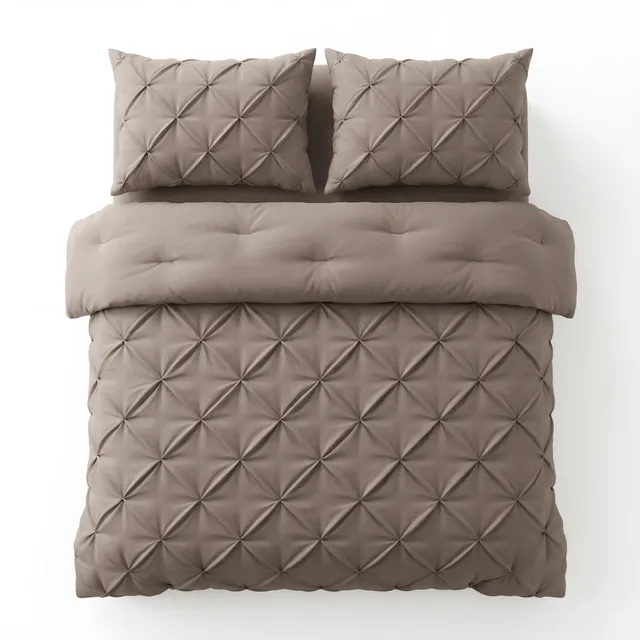 NordSleeps NordDream Lazy Pintuck peitto 140x200 taupe tikattu