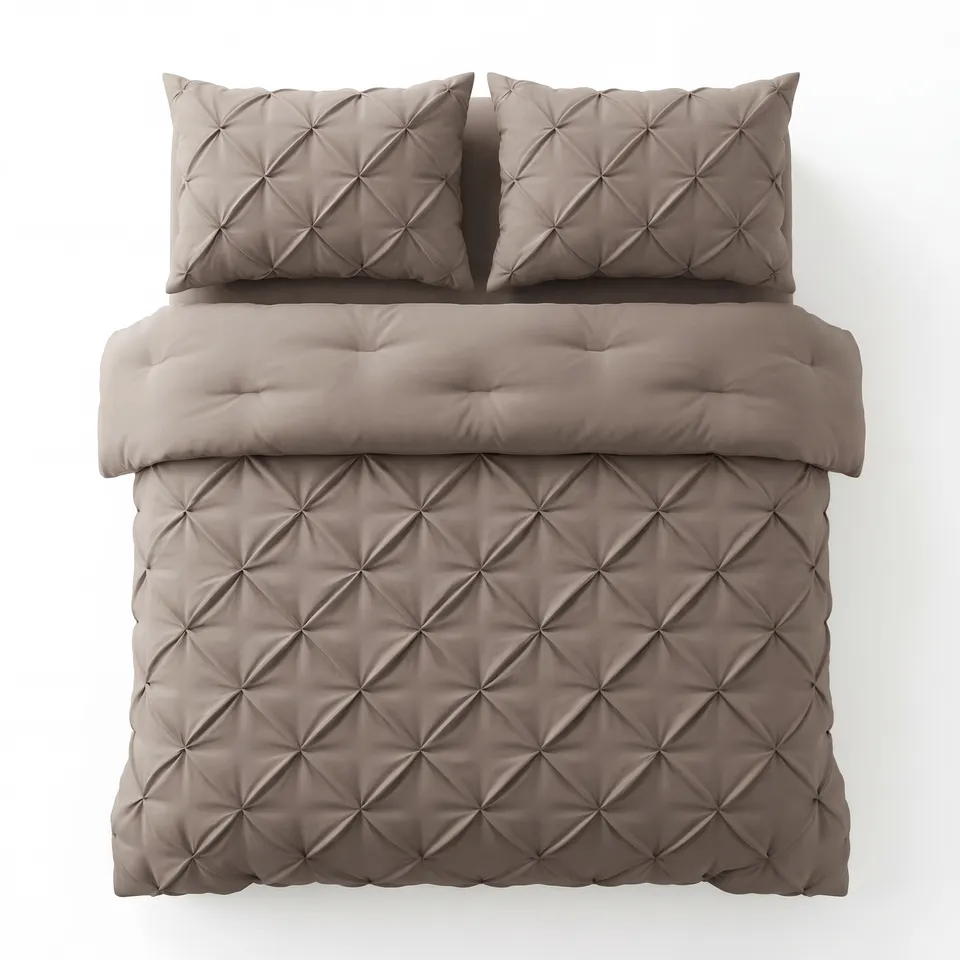 NordSleeps NordDream Lazy Pintuck peitto 140x200 taupe tikattu