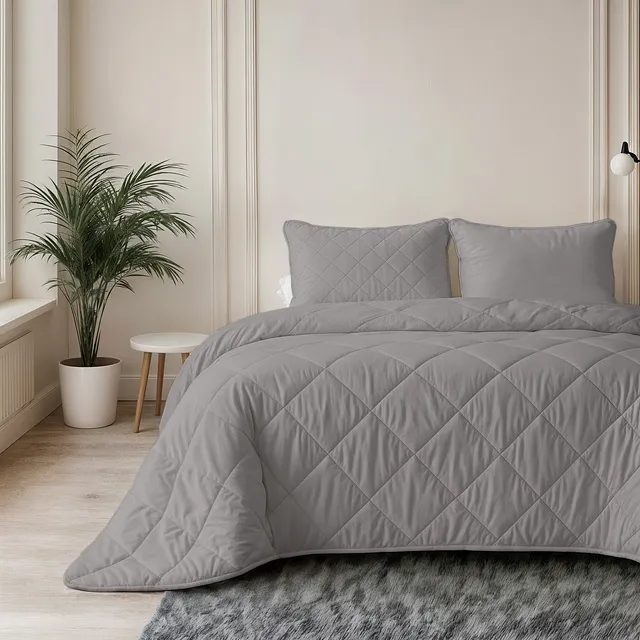 NordDream Lazy Uni pussiton peitto 200x200 harmaa mikrokuitu