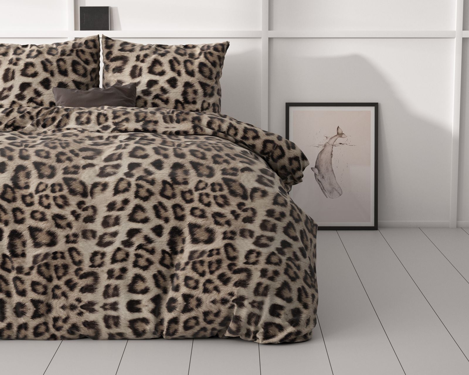 NordDream Classy Deep Panther pussilakana 140x200 ruskea mikrokuitu