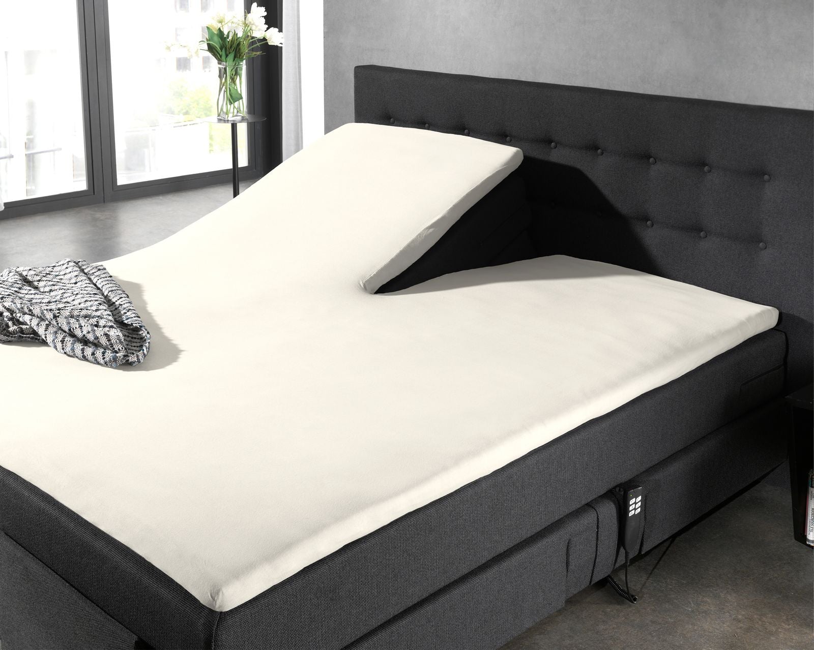 NordDream puuvilla splittopper aluslakana 180x200 kerma