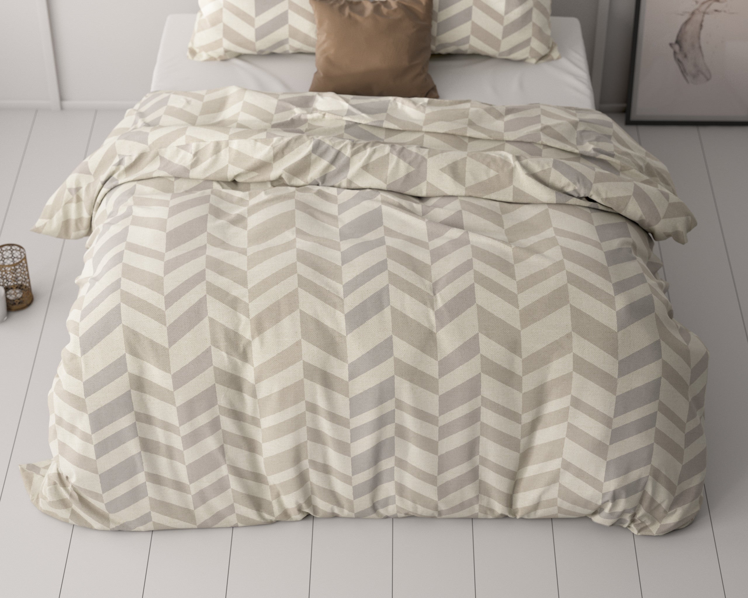 NordDream Classy Karel Zand pussilakana 240x220 mikrokuitu