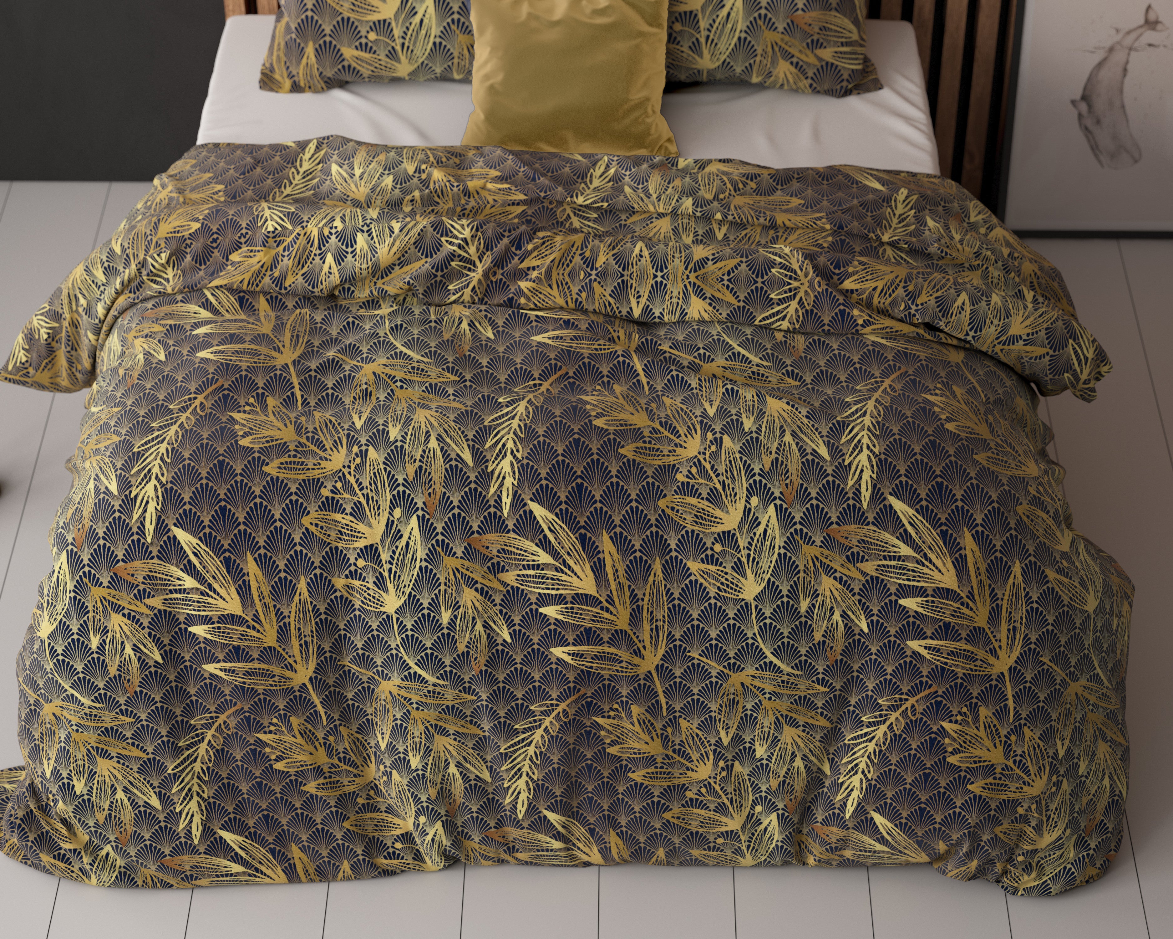 NordDream Elegance Gold Rush pussilakana kulta 200x220 cm
