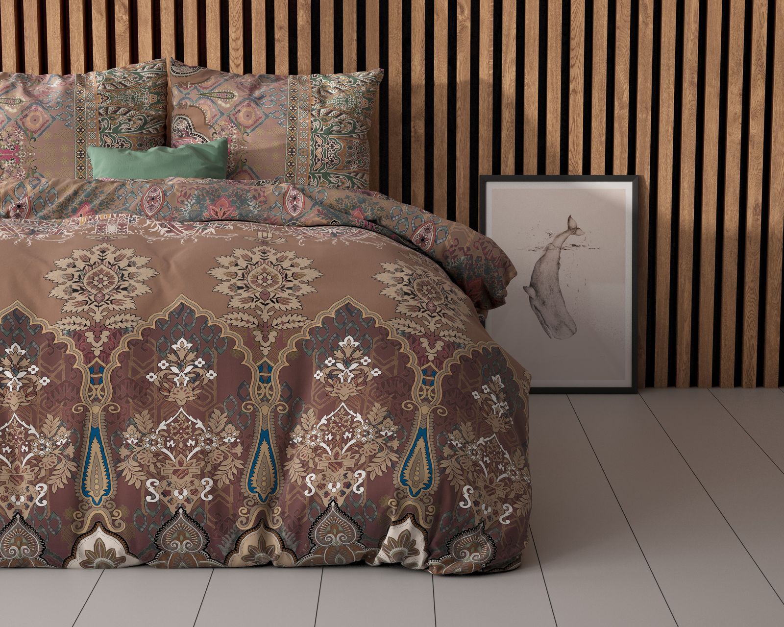 NordDream Elegance Berna pussilakana ruskea 200x200/220 cm