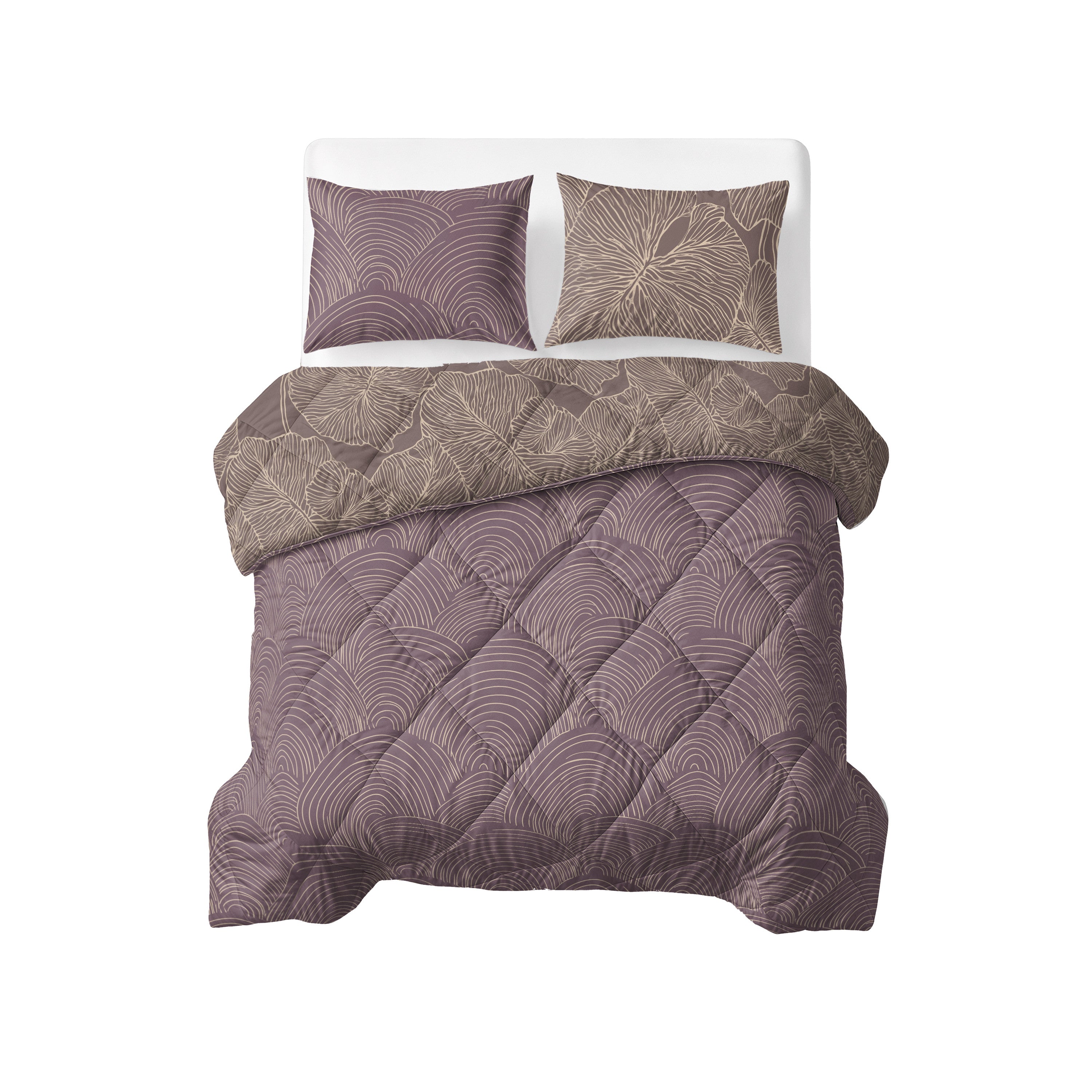 NordDream Lazy Dreamy peitto 200x200 mauve pestävä