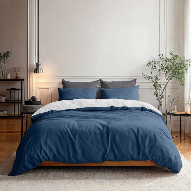NordDream Hotel Twin Face pussilakana 140x200/220 navy