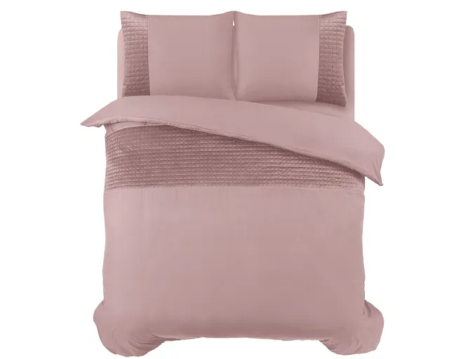 NordDream Velvet pussilakana roosa 200x220 sametti