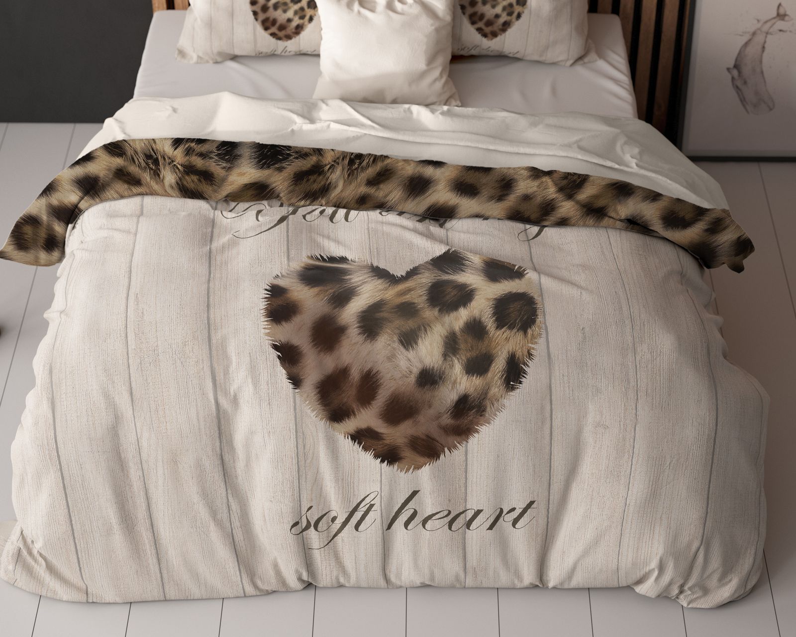 NordDream Essentials You Are My Heart pussilakana 240x200/220 hiekka