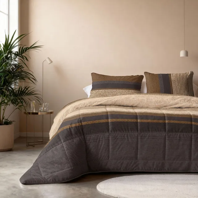 NordDream Lazy Marina peitto 200x200 taupe mikrokuitu