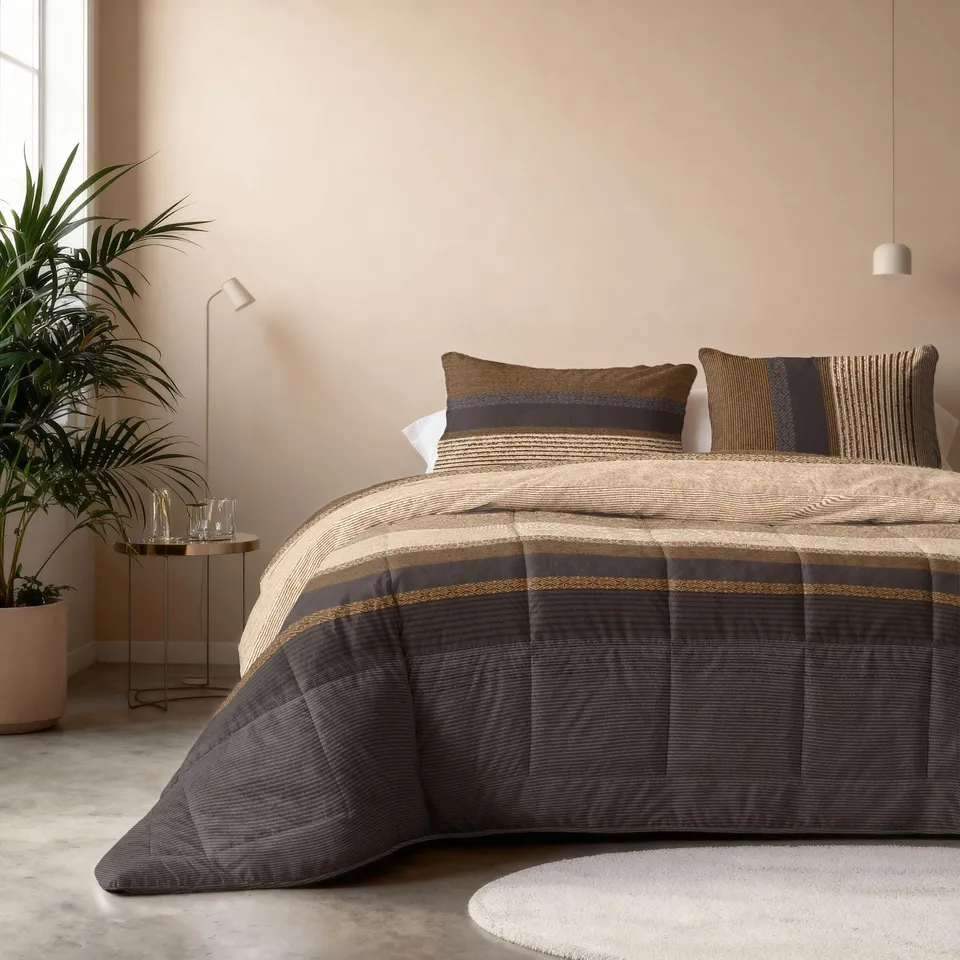 NordDream Lazy Marina peitto 200x200 taupe mikrokuitu