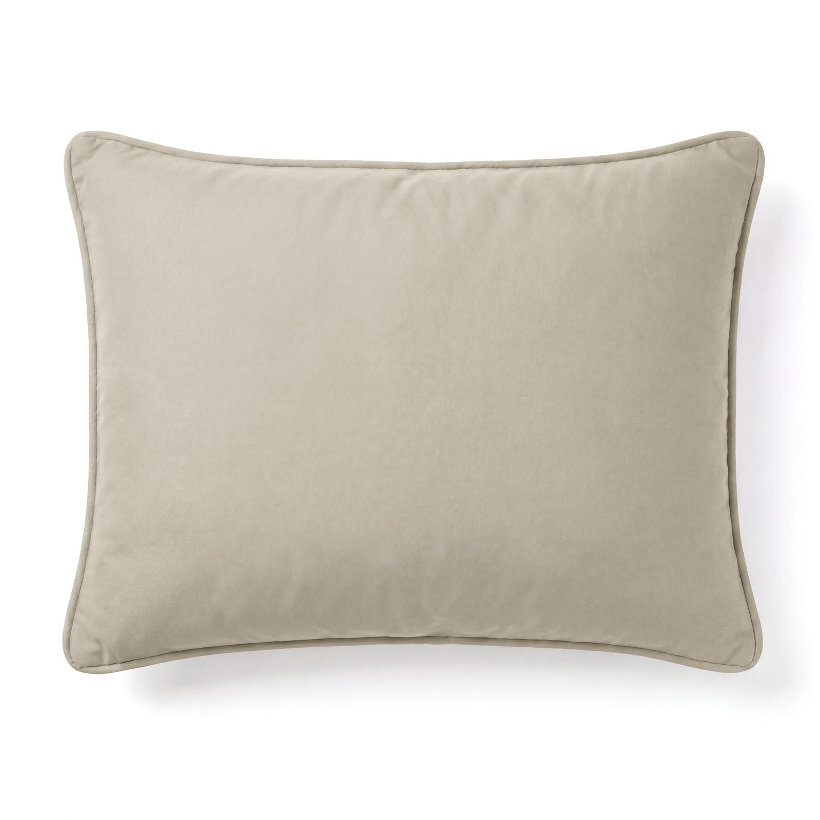 NordDream Lazy Velvet pussiton peitto taupe/harmaa tyynyliinoilla