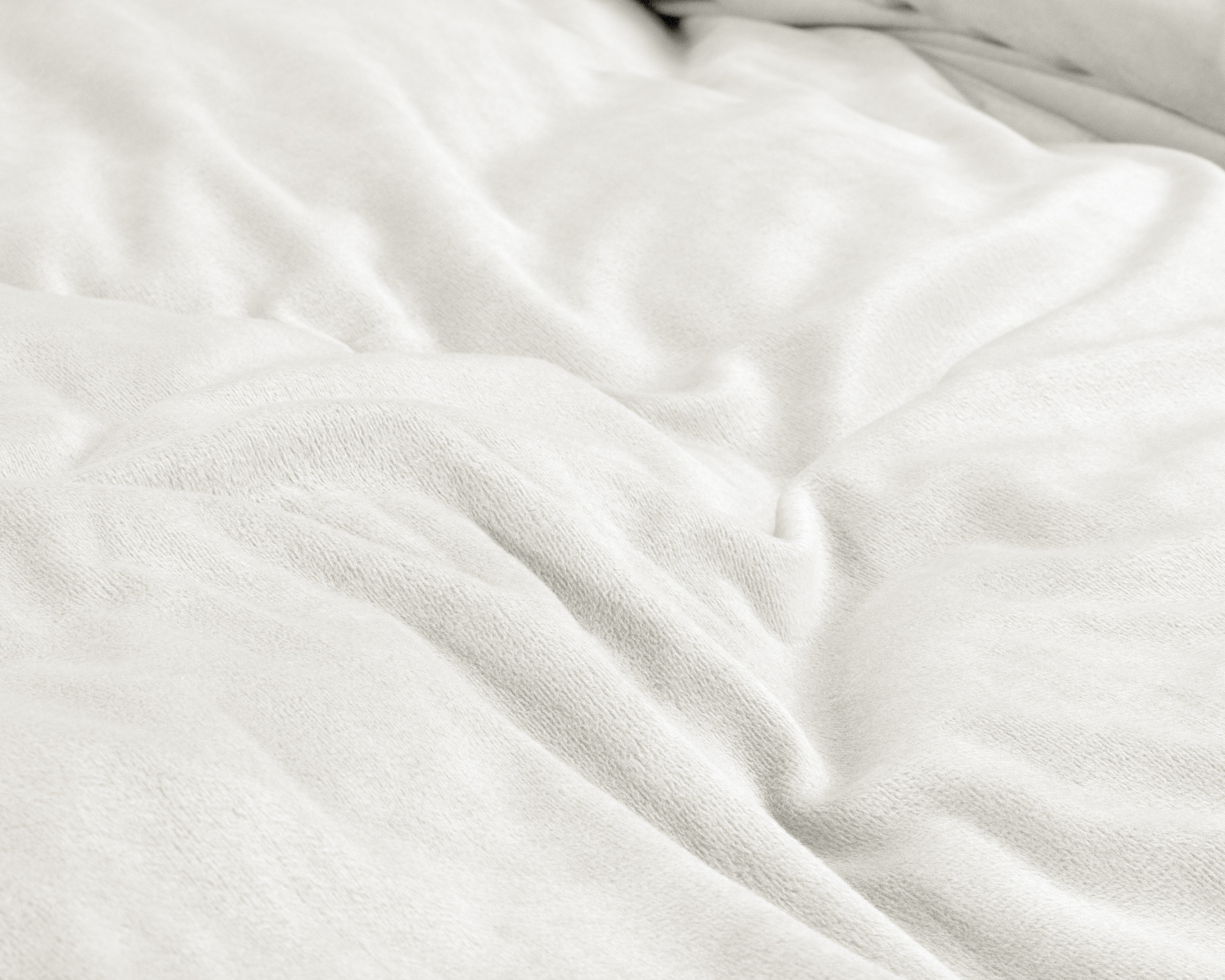 NordDream Velvet Uni pussilakana 140x220 valkoinen sametti