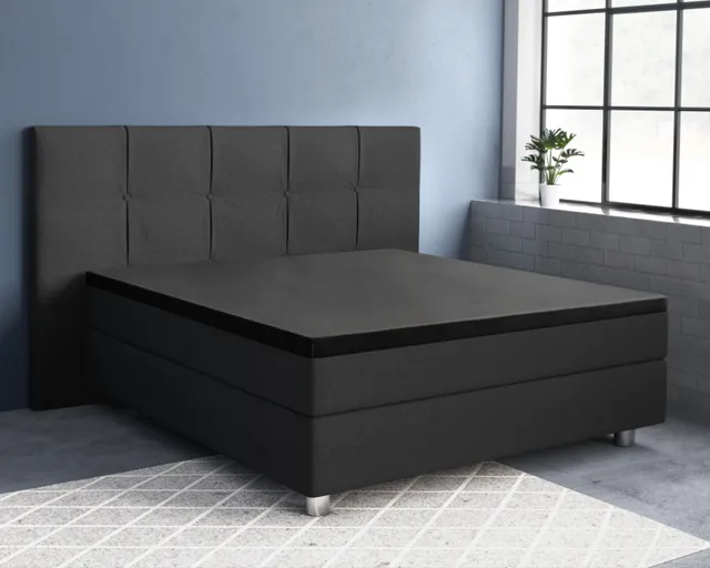NordDream Satijn topper-aluslakana 180x200 musta puuvilla