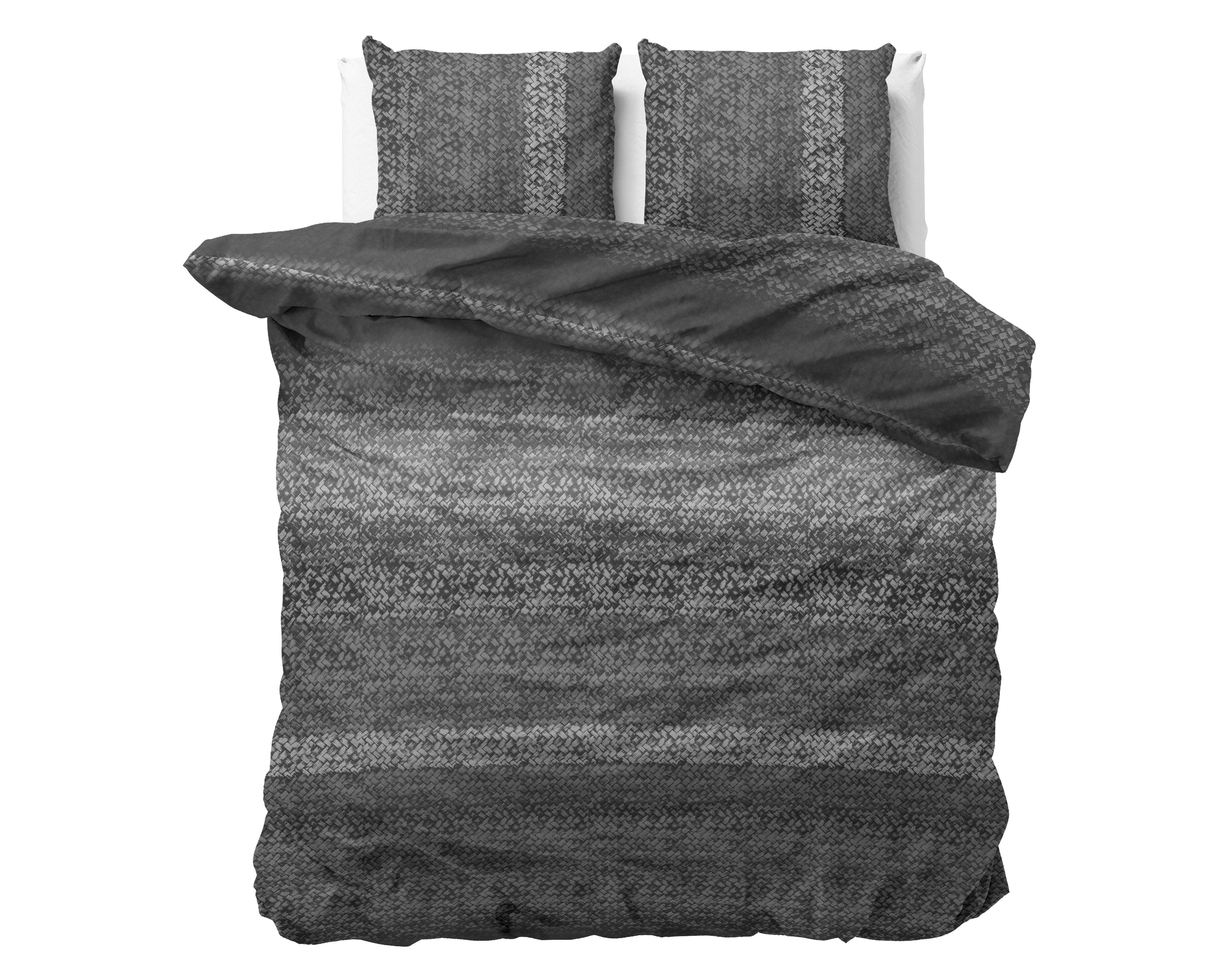 NordDream Flanel Gradient Knits pussilakana 240x220 harmaa