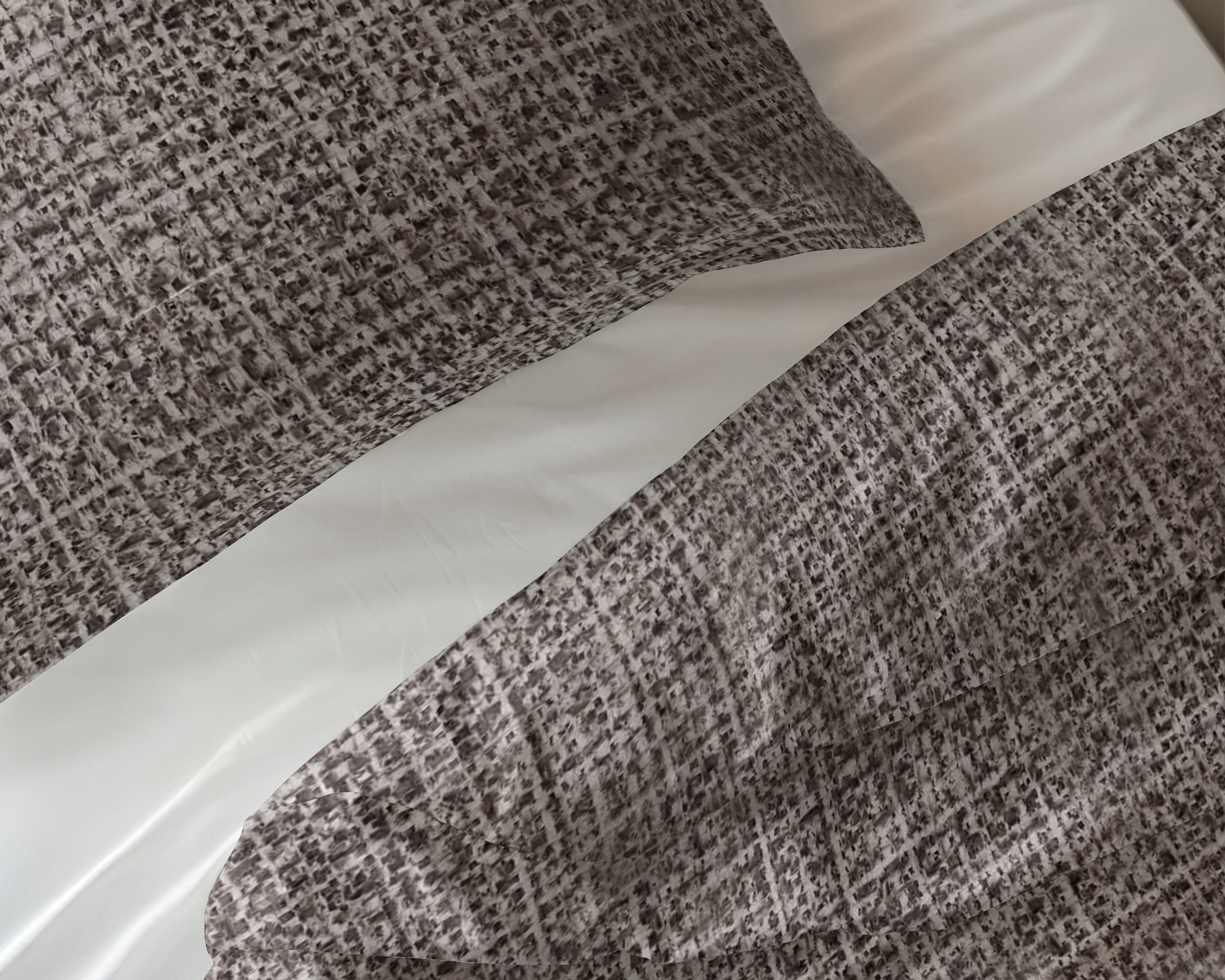 NordDream Pure Vintage pussilakana 240x200 ruskea taupe
