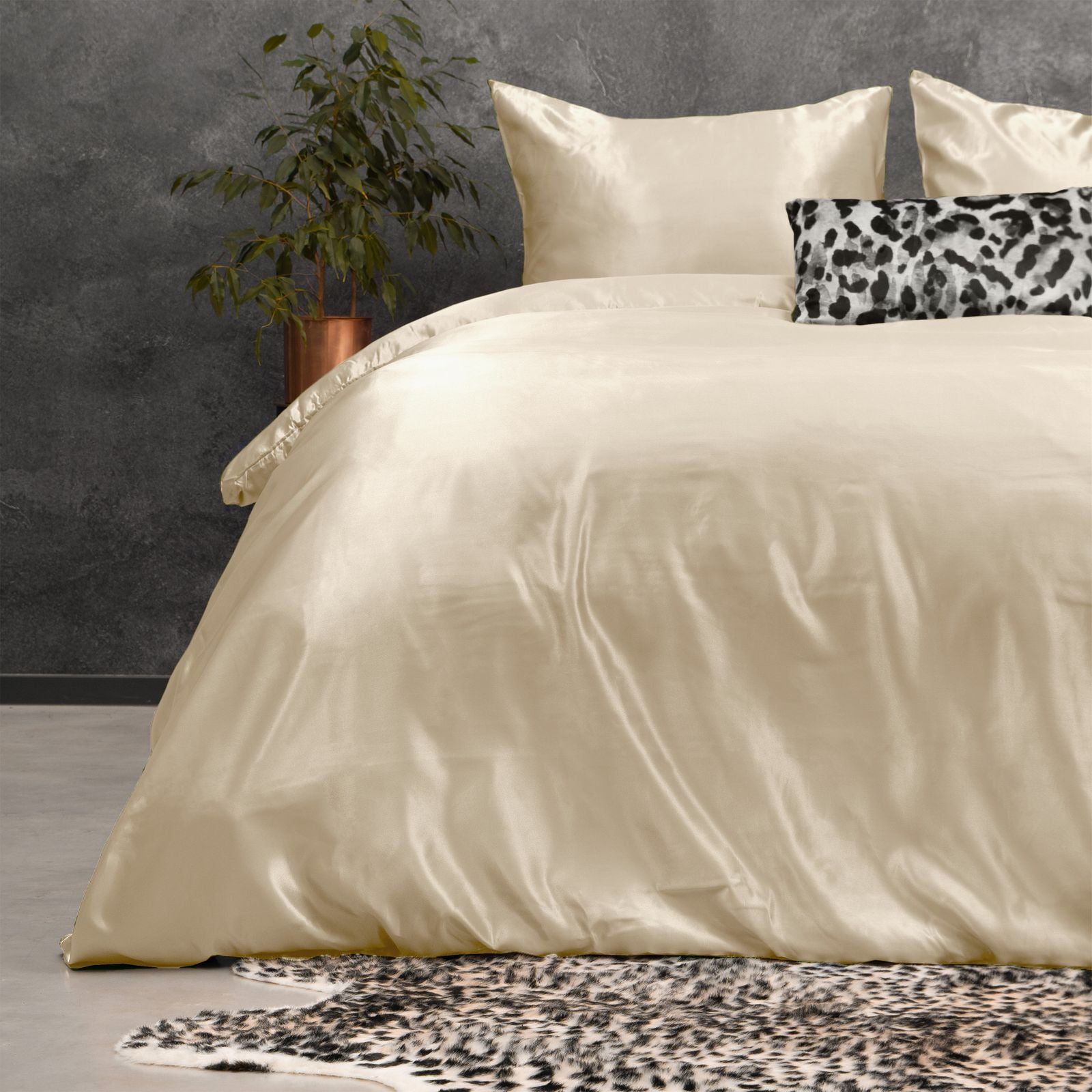 NordDream Beauty Skin Care satiinipussilakana kerma 140x200 sileä