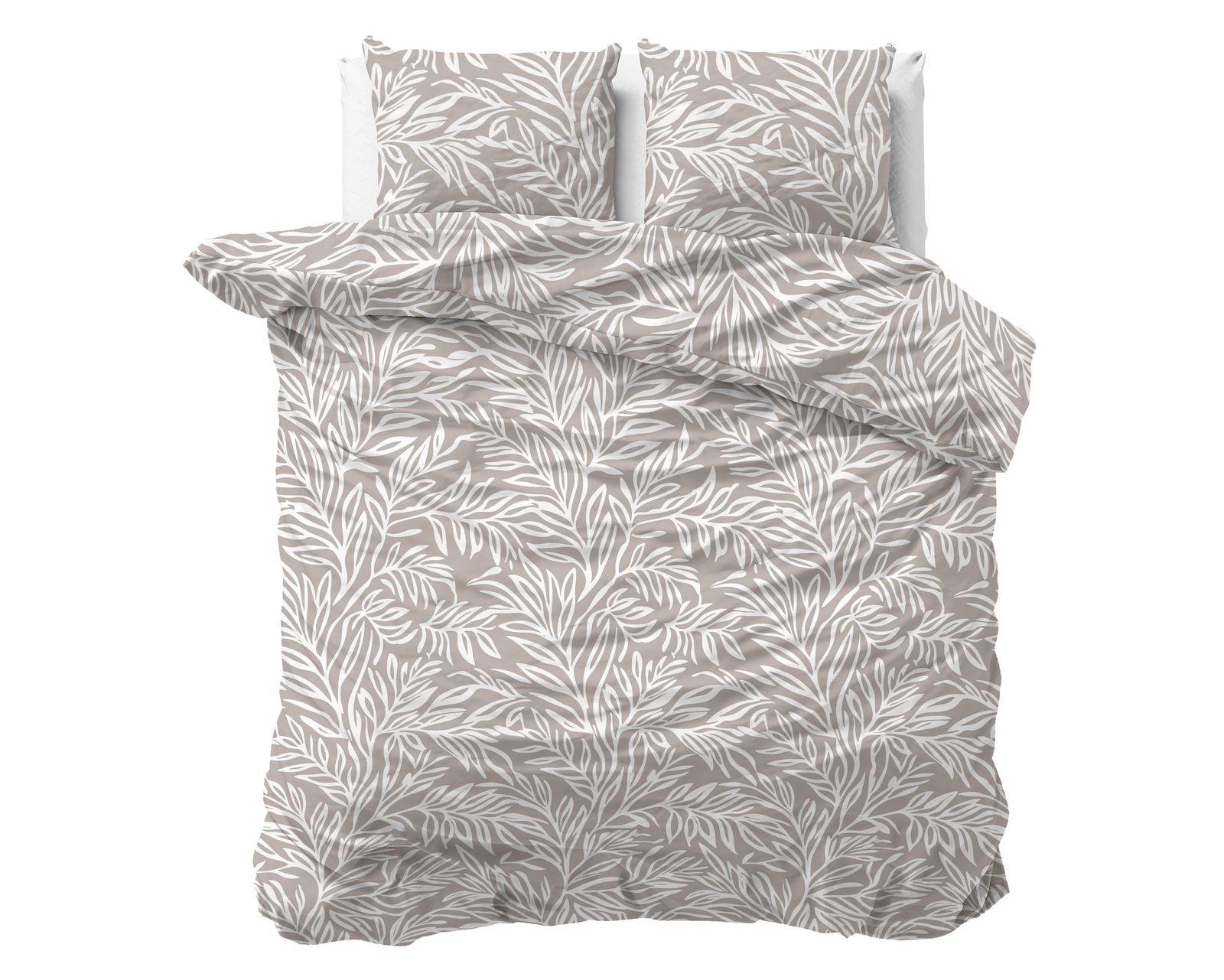 NordDream Pure Breeze puuvilla pussilakana 200x220 taupe hengittävä