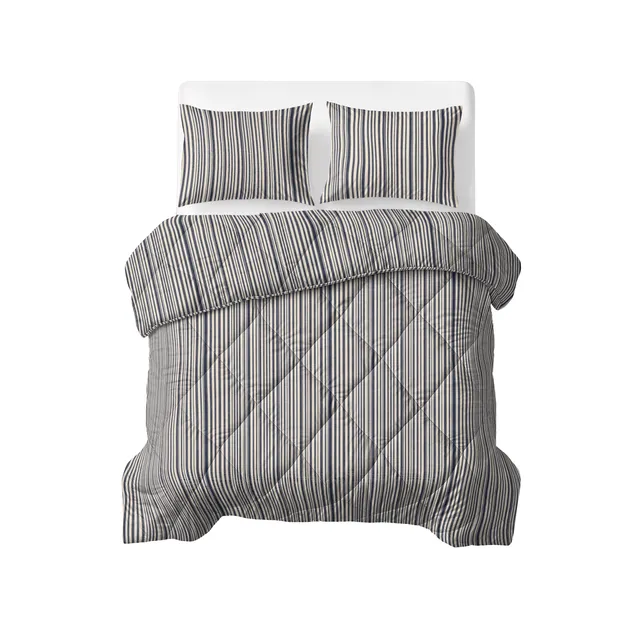 NordDream Lazy Stripy peitto beige-sininen 200x220 pestävä