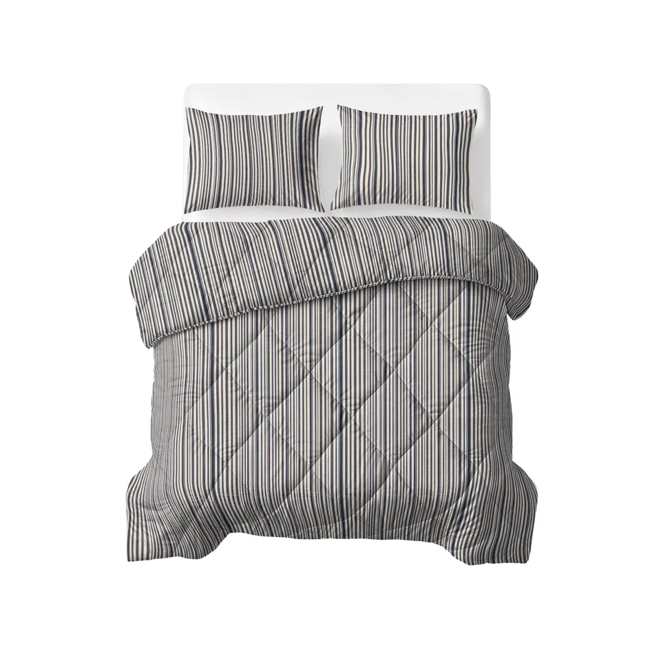 NordDream Lazy Stripy peitto beige-sininen 200x220 pestävä