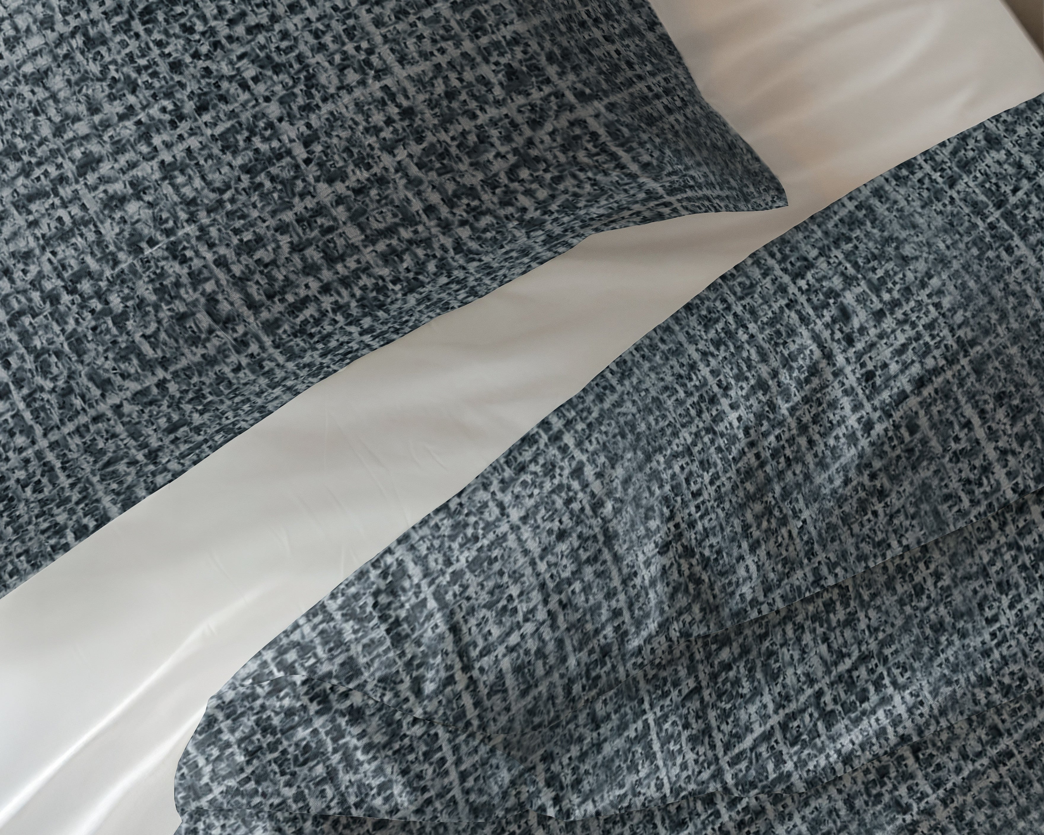 NordDream Pure Vintage Blauw pussilakana 140x200/220 hengittävä puuvilla