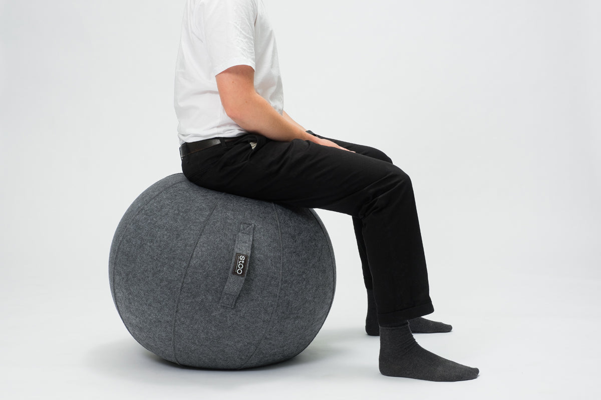 Stoo Active Ball jumppapallo Ø65 cm vaaleanharmaa