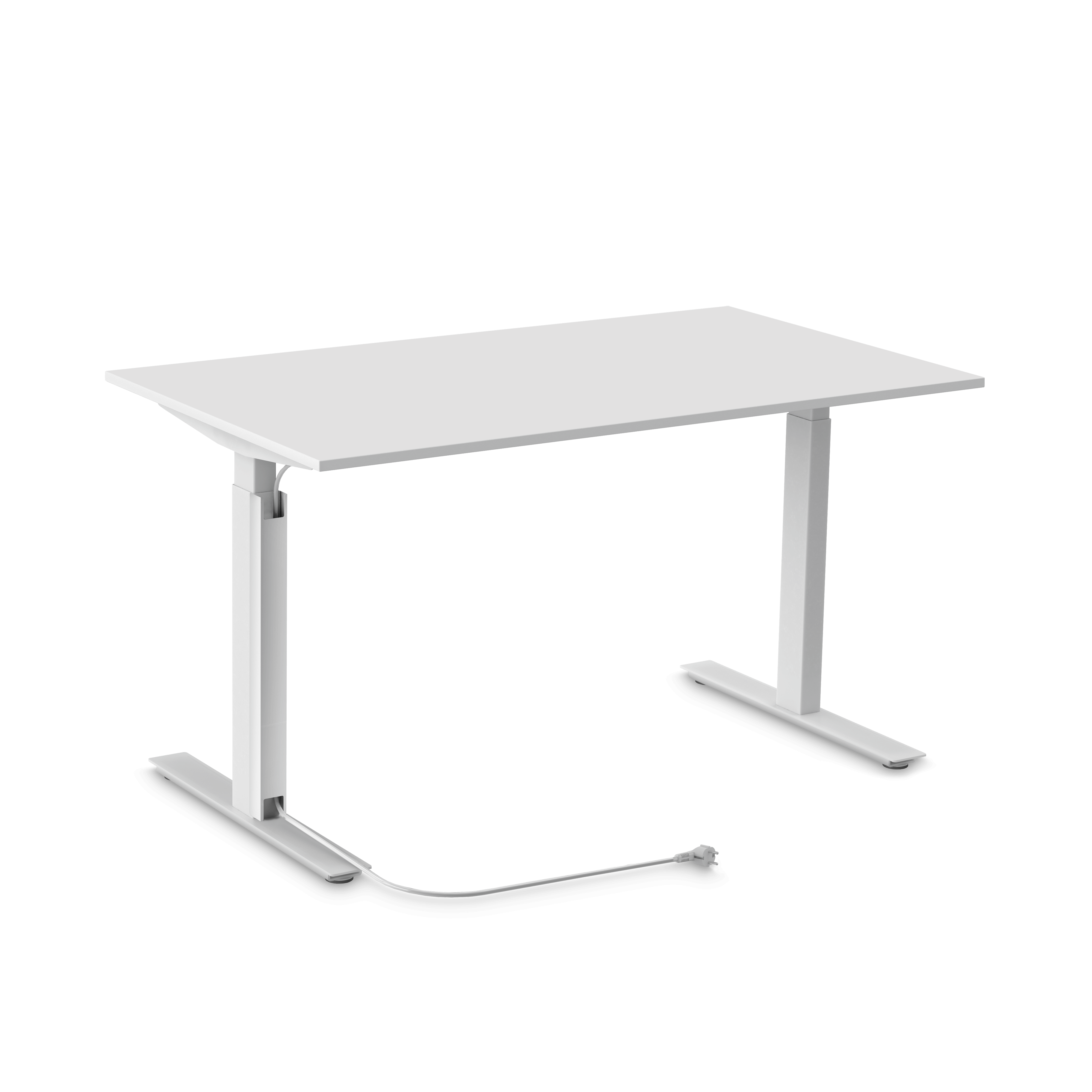 Aeris Active Desk kaapelinhallinta valkoinen teräs