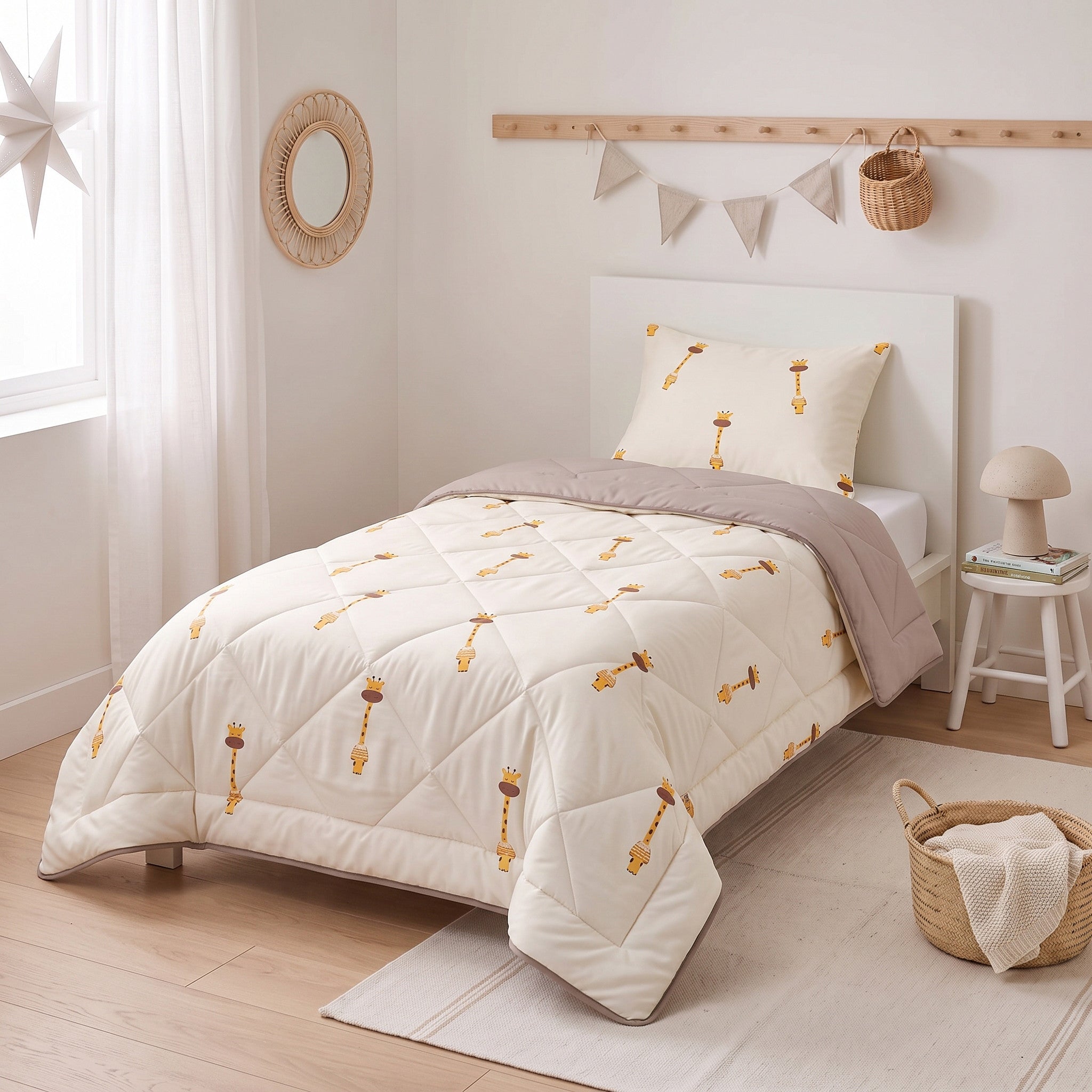 NordDream Kids peitto 140x200 beige kirahvi pestävä