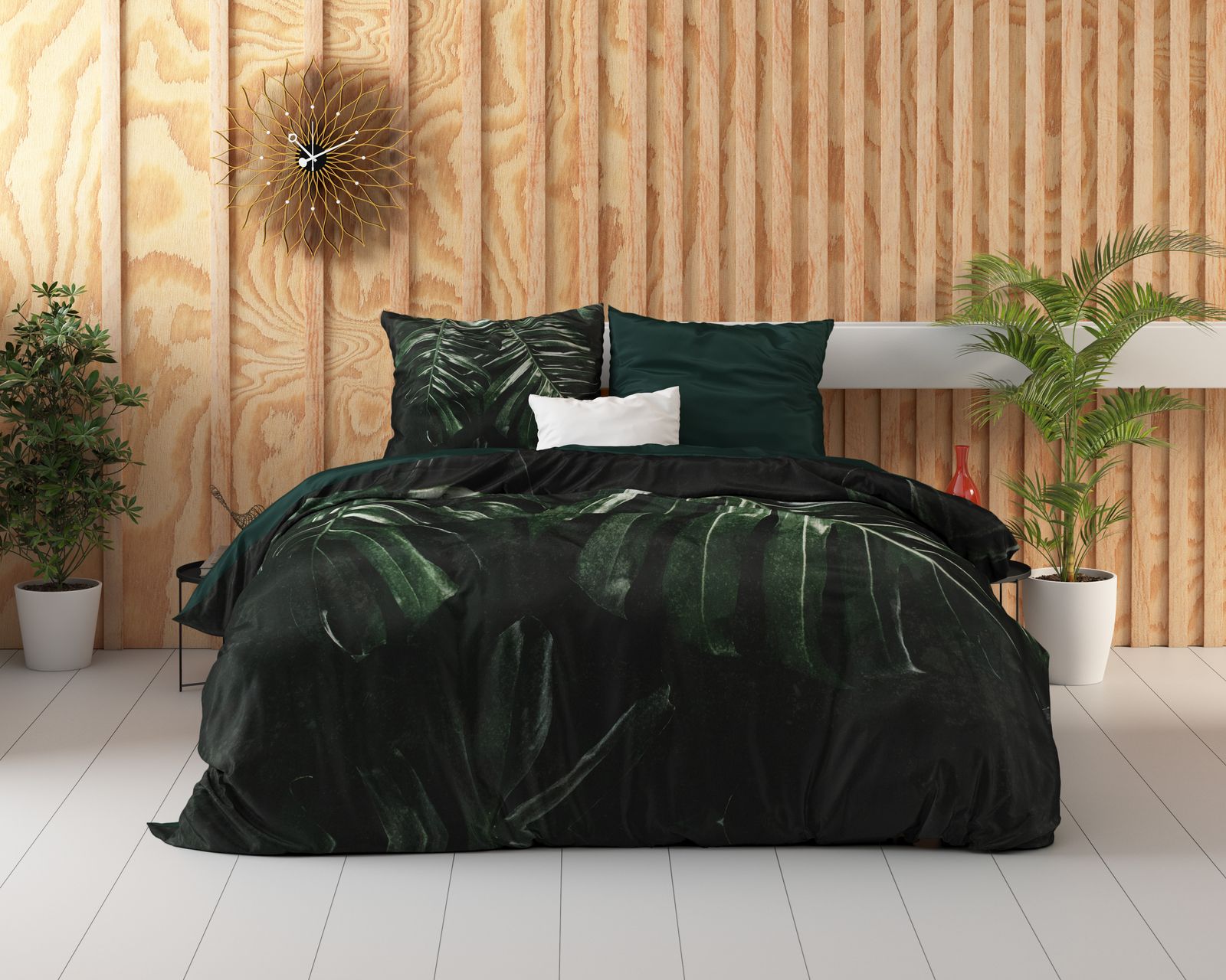 NordDream Botanical Walker pussilakanasetti vihreä 240x220 cm