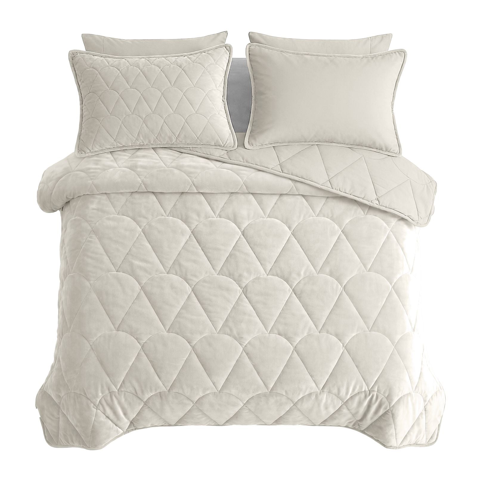 NordDream Lazy Velvet pussipeitto 240x200 beige