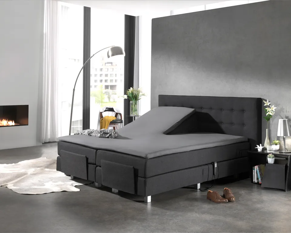 NordDream splittopper lakana 180x200 harmaa puuvilla