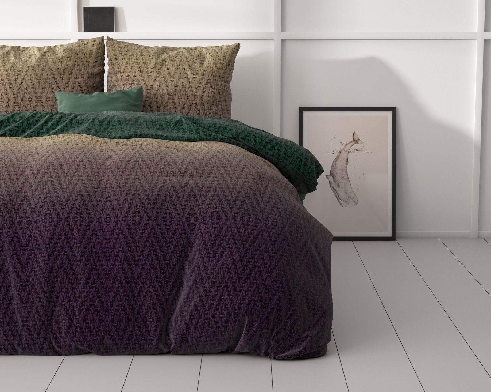NordDream Warm Knits pussilakana ruskea 140x200/220