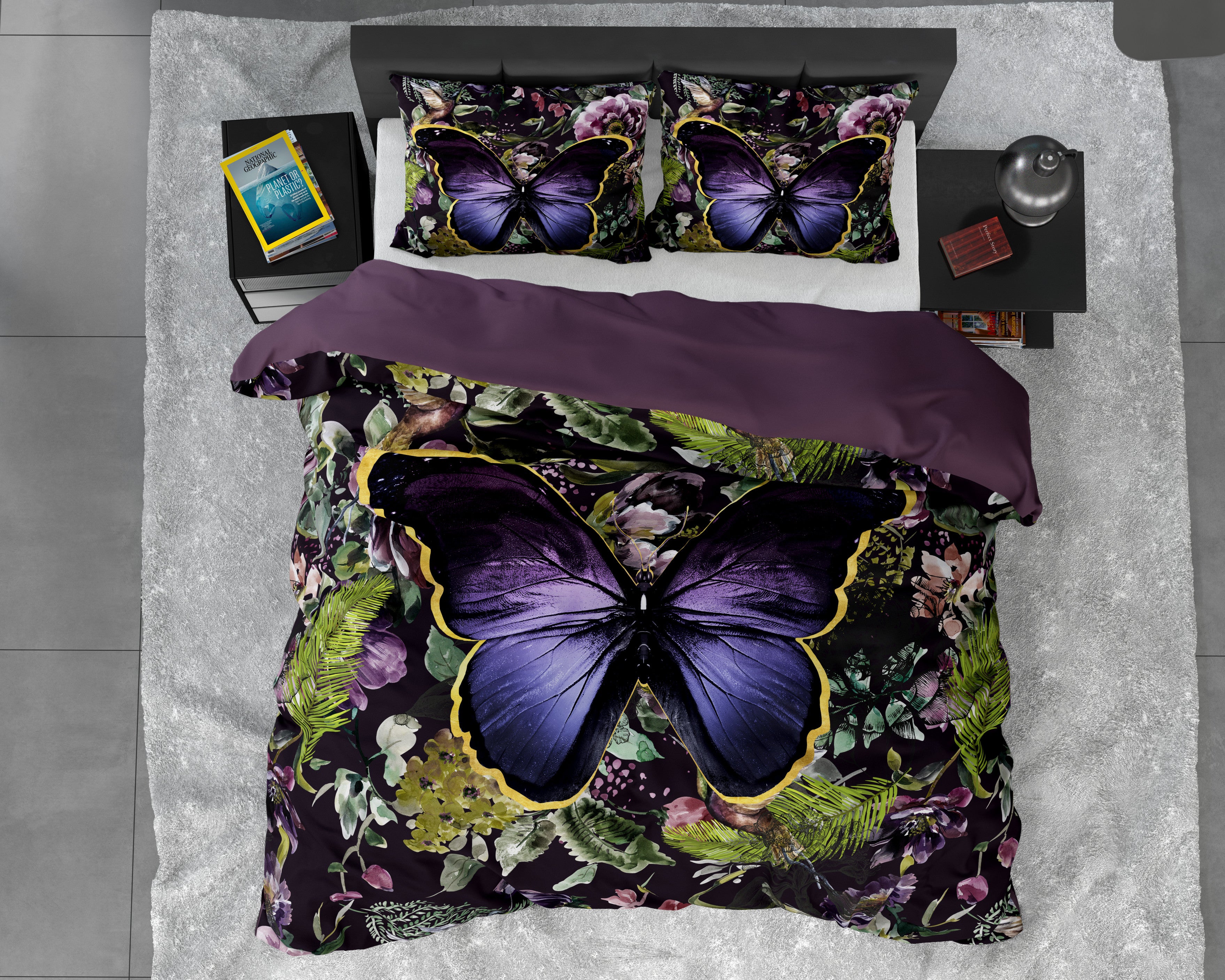 NordDream Wild Satin Mosani pussilakana turkoosi 200x220