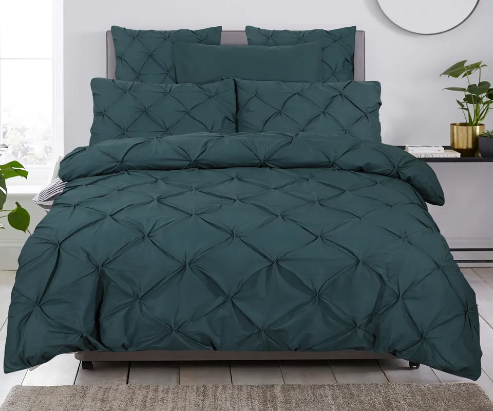 NordDream Classics Salvador pussilakana 200x220 tummanvihreä