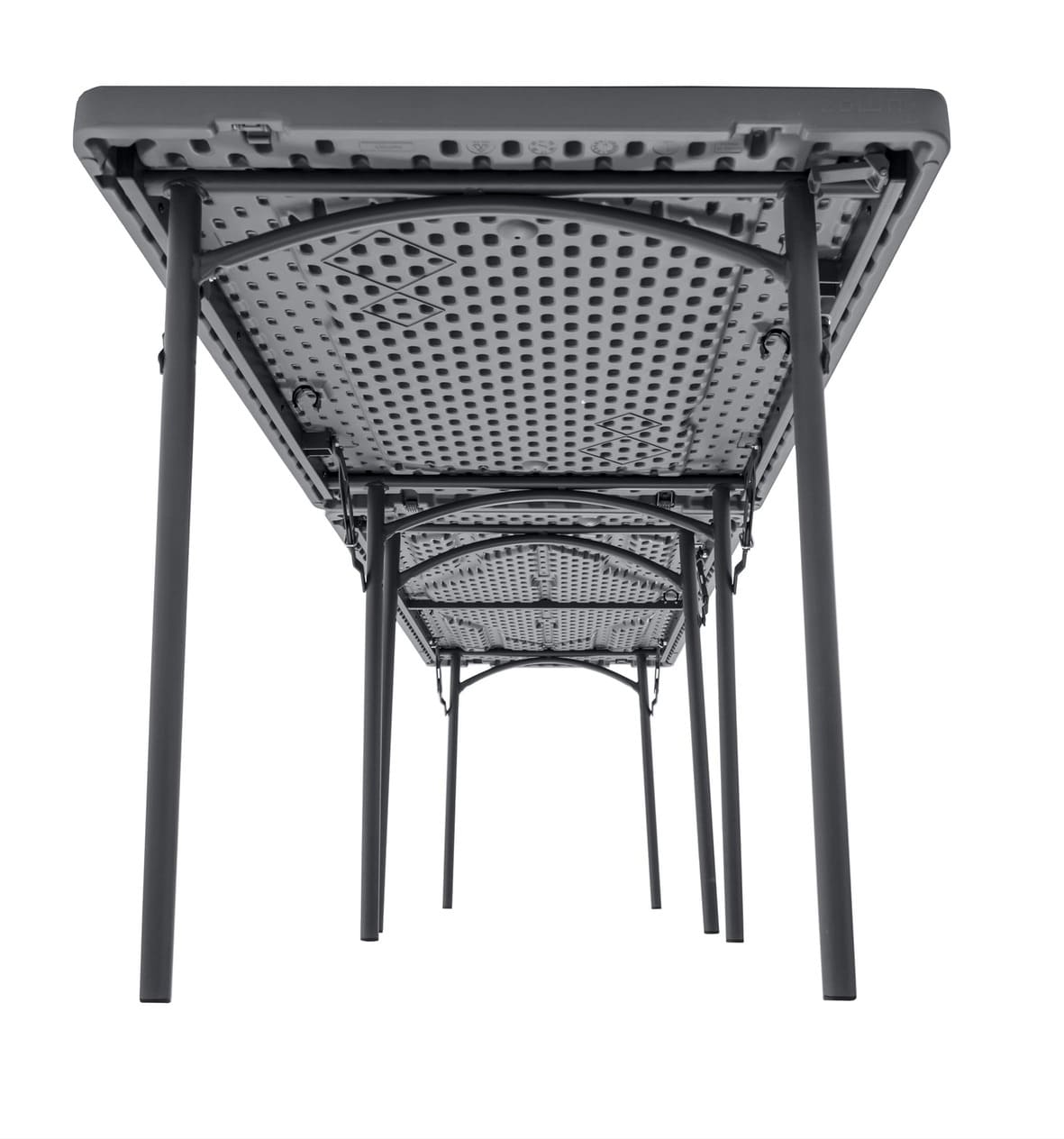Zown taittopöytä 122×60 cm kapea taitettava