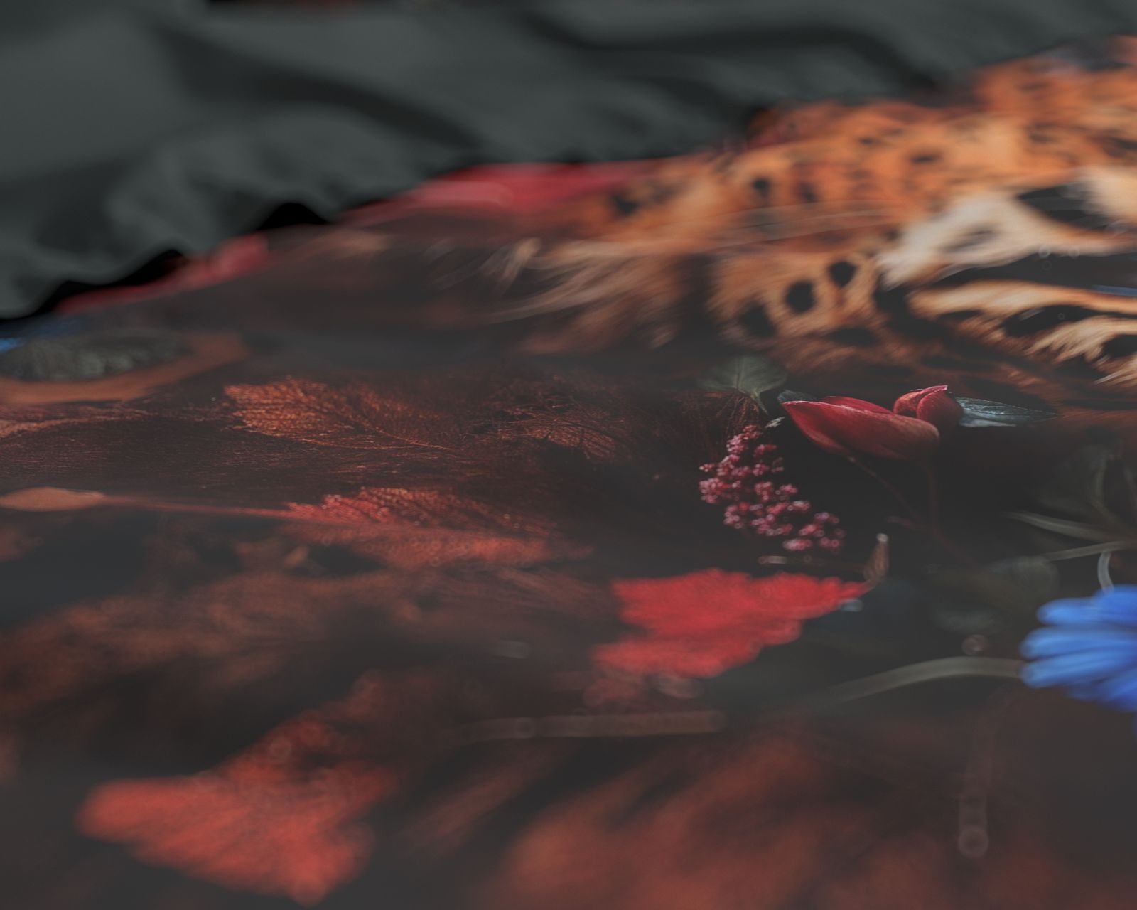 NordDream Leopardo pussilakana multi 200x220 satiini
