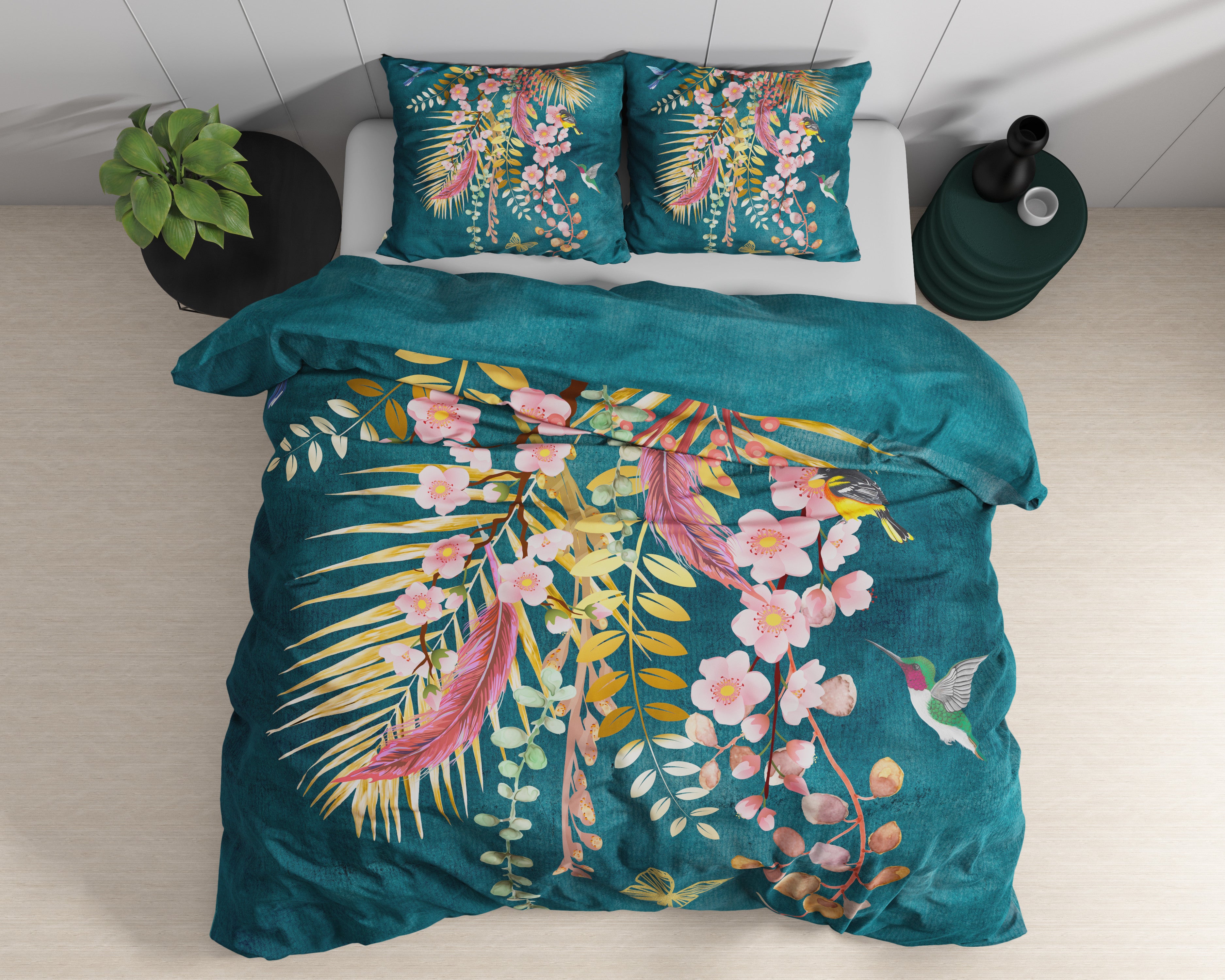 NordDream Satin Kamala pussilakana vihreä 240x220