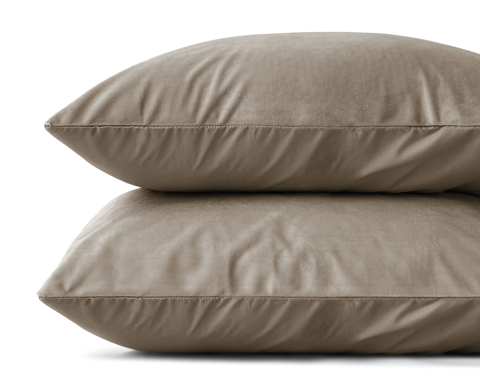 NordSleeps NordDream Velvet tyynyliinat 60x70 taupe 2-pack
