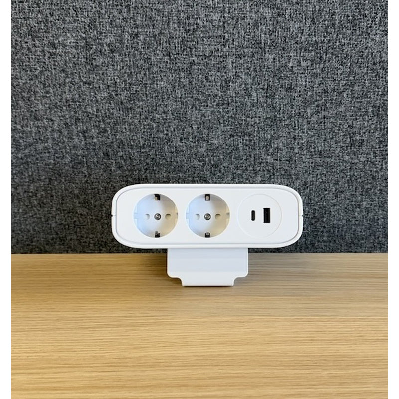 Top-Cousins TC Edge pöytäpistorasia valkoinen USB-A/C