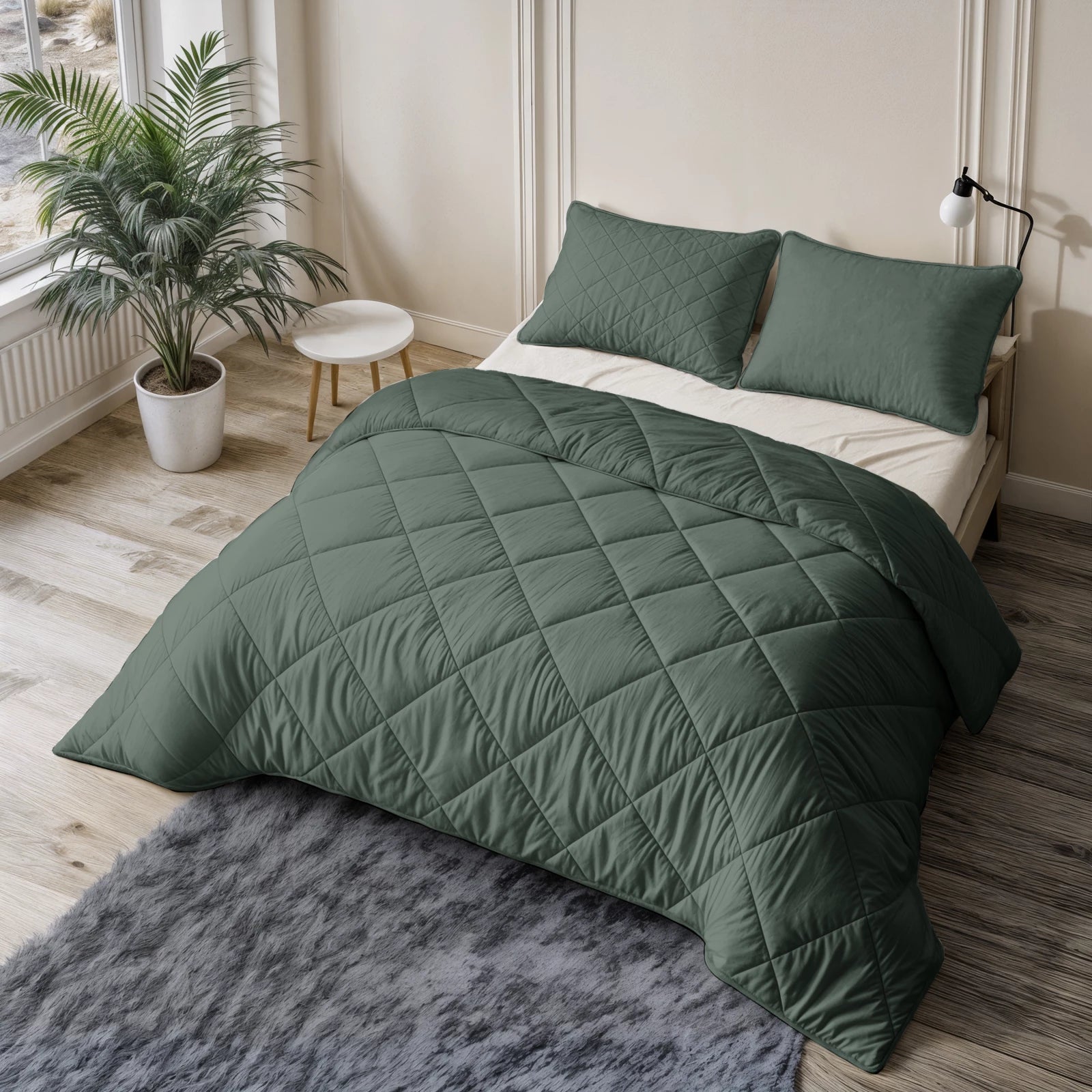NordDream United peitto 200x200 vihreä pestävä 300gsm